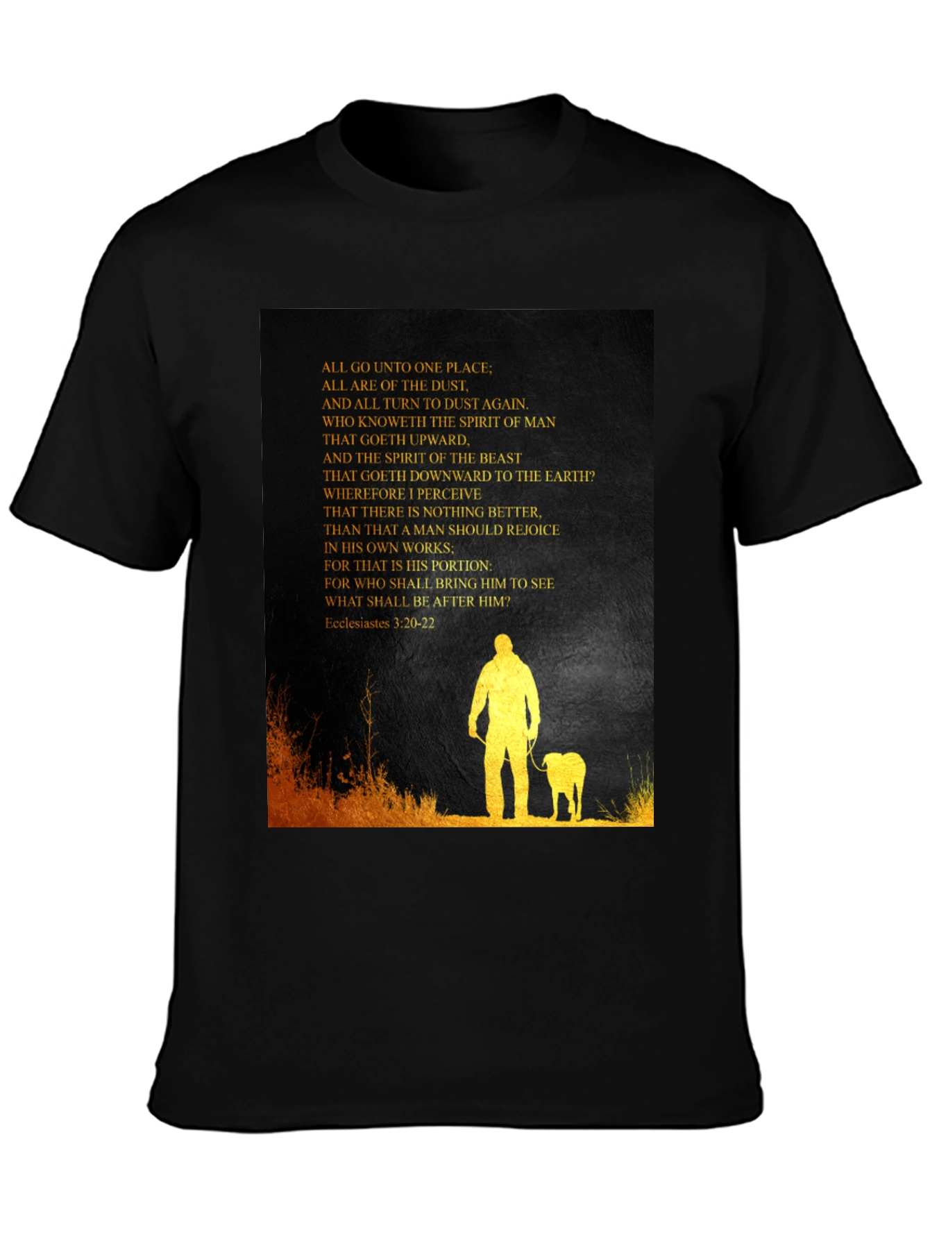 Ecclesiastes T-Shirt: Man and Beast Graphic Tee