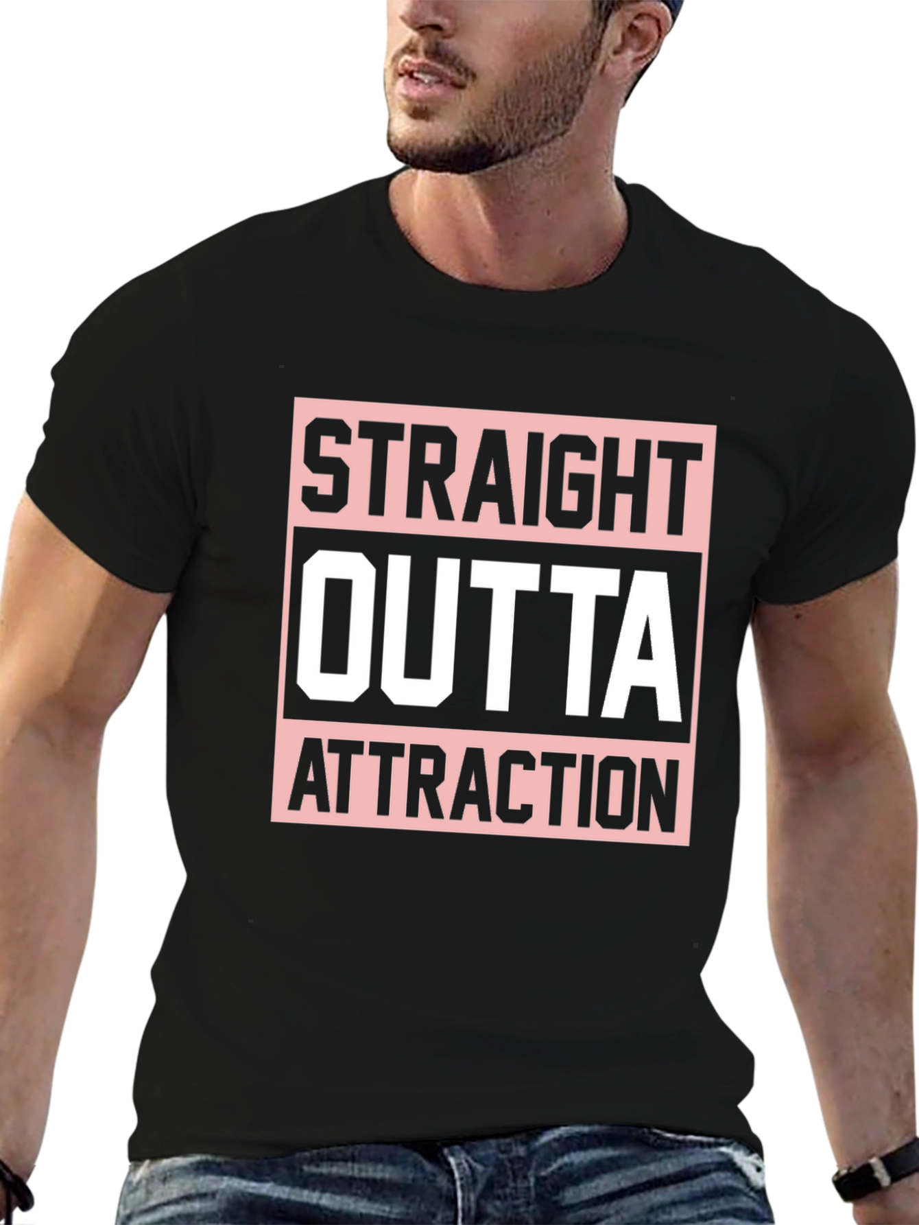Straight Outta Attraction Graphic T-Shirt