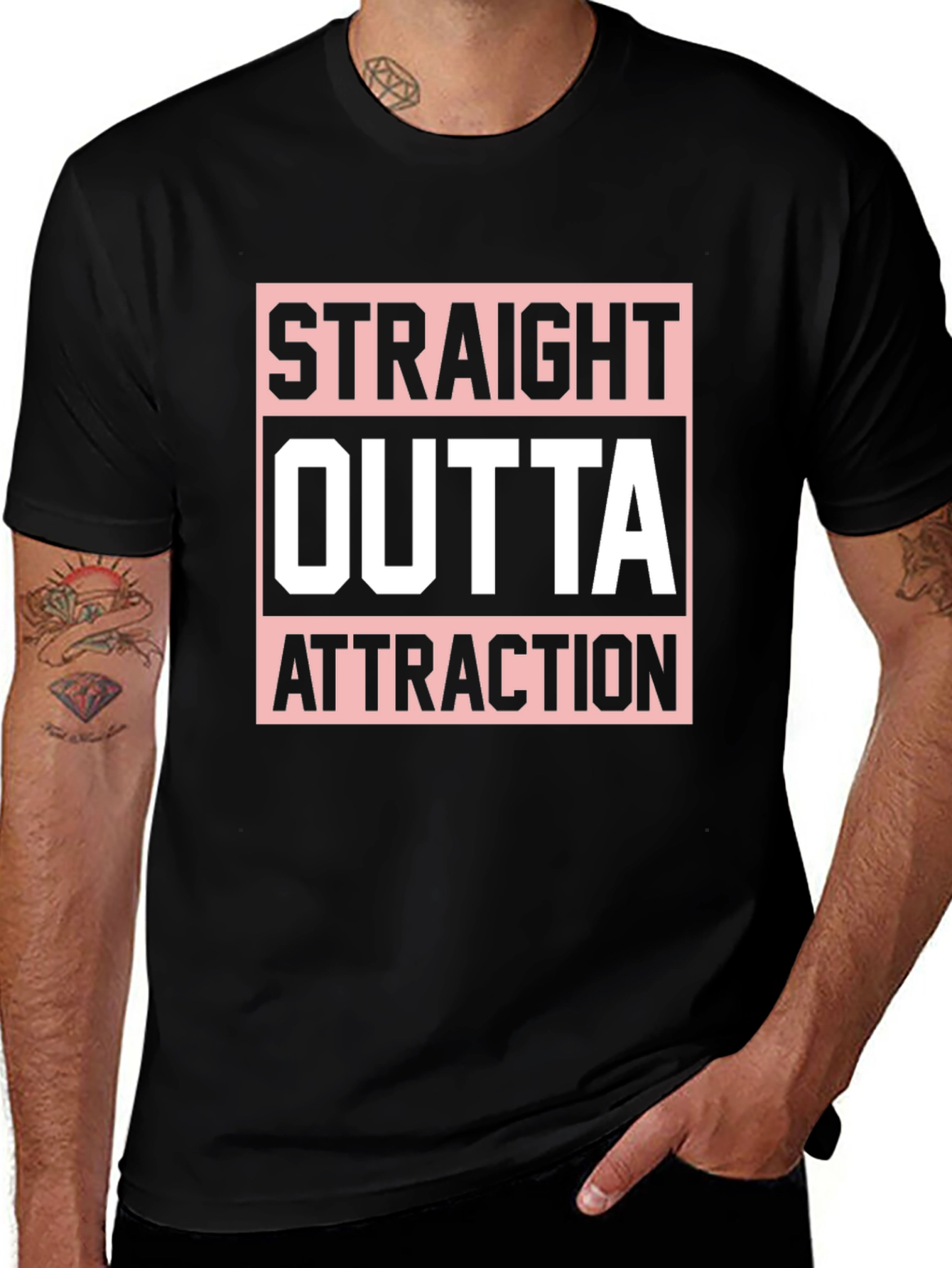 Straight Outta Attraction Graphic T-Shirt