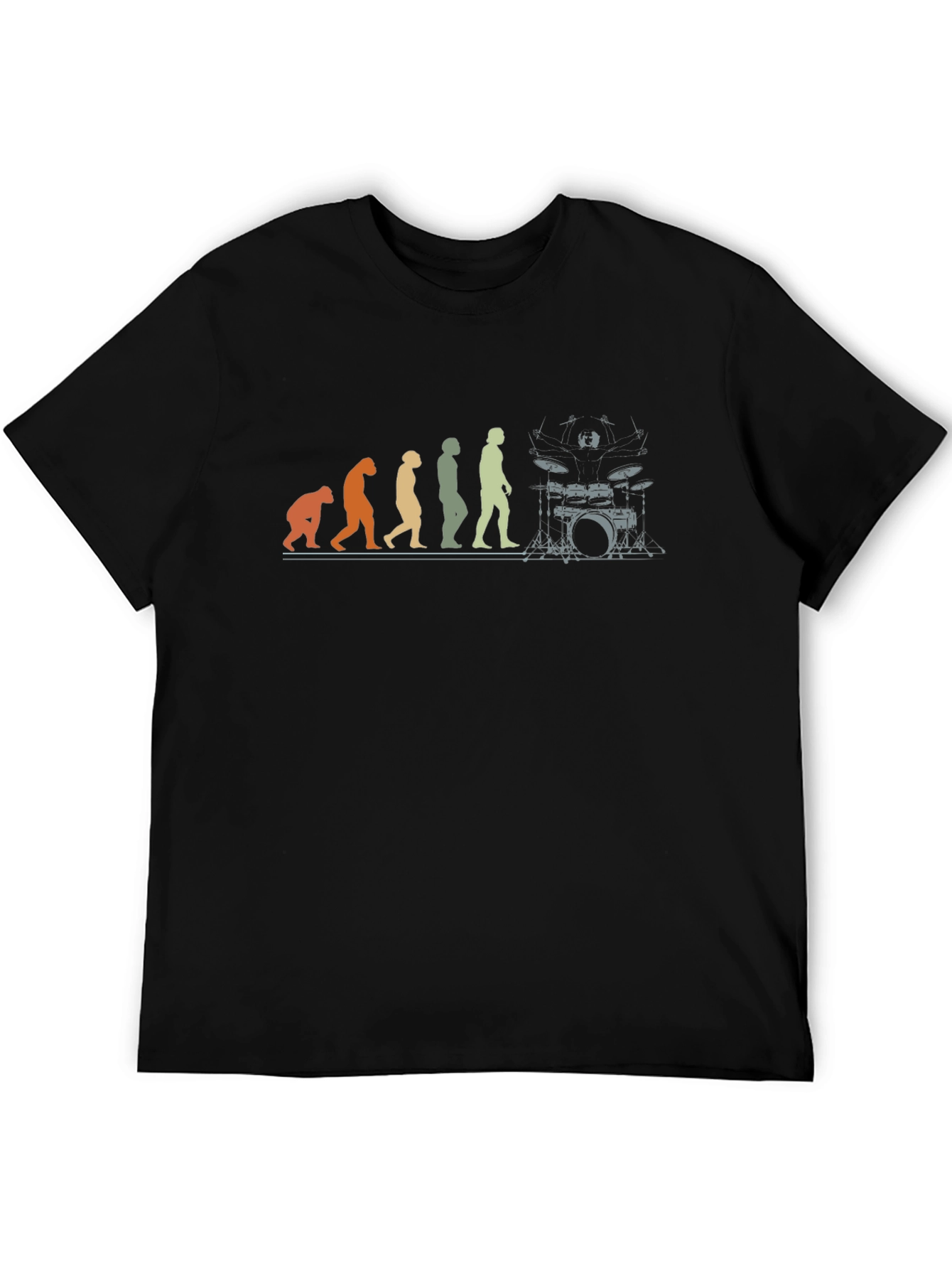 Drummer Evolution Graphic T-Shirt