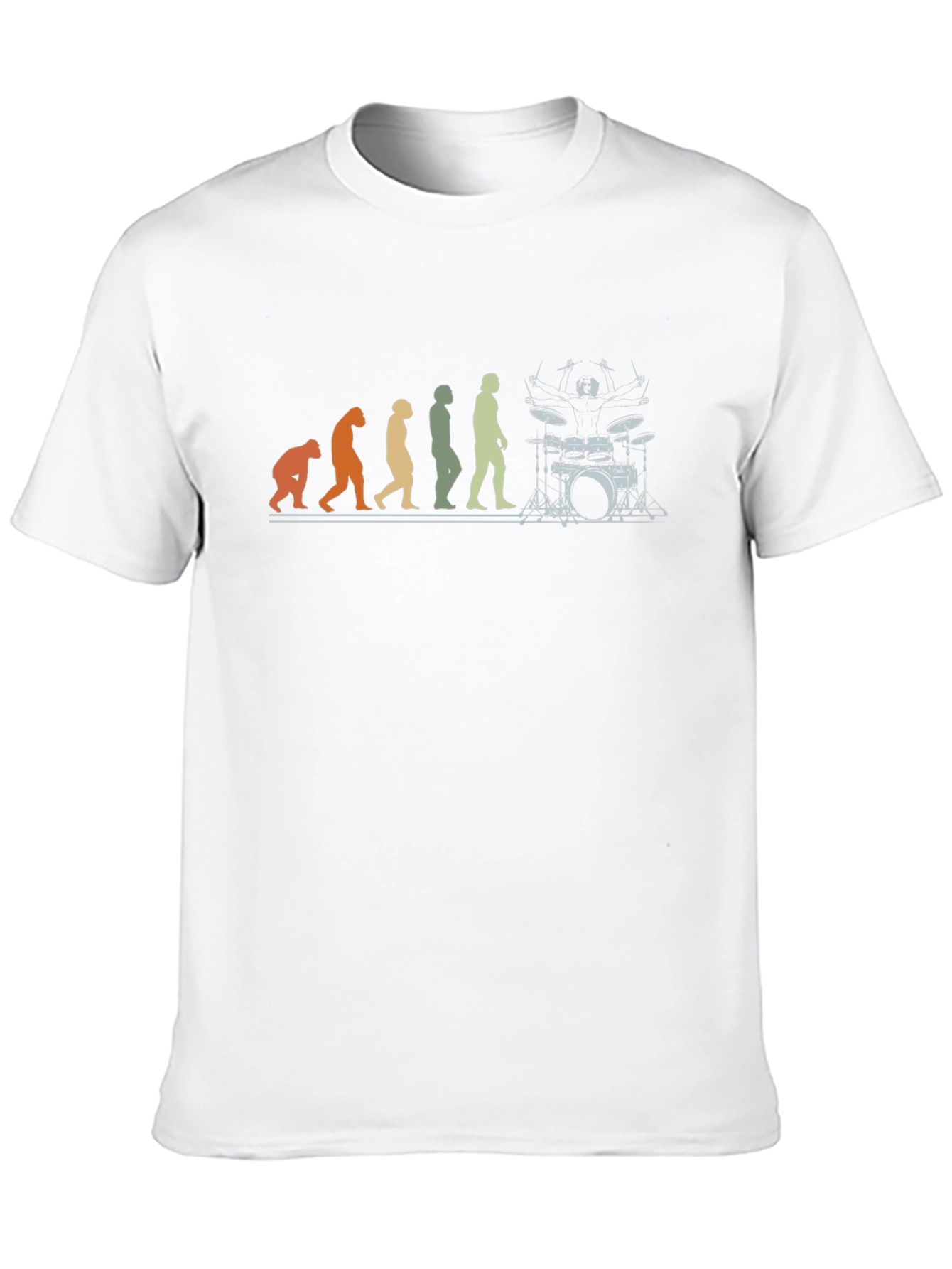Drummer Evolution Graphic T-Shirt
