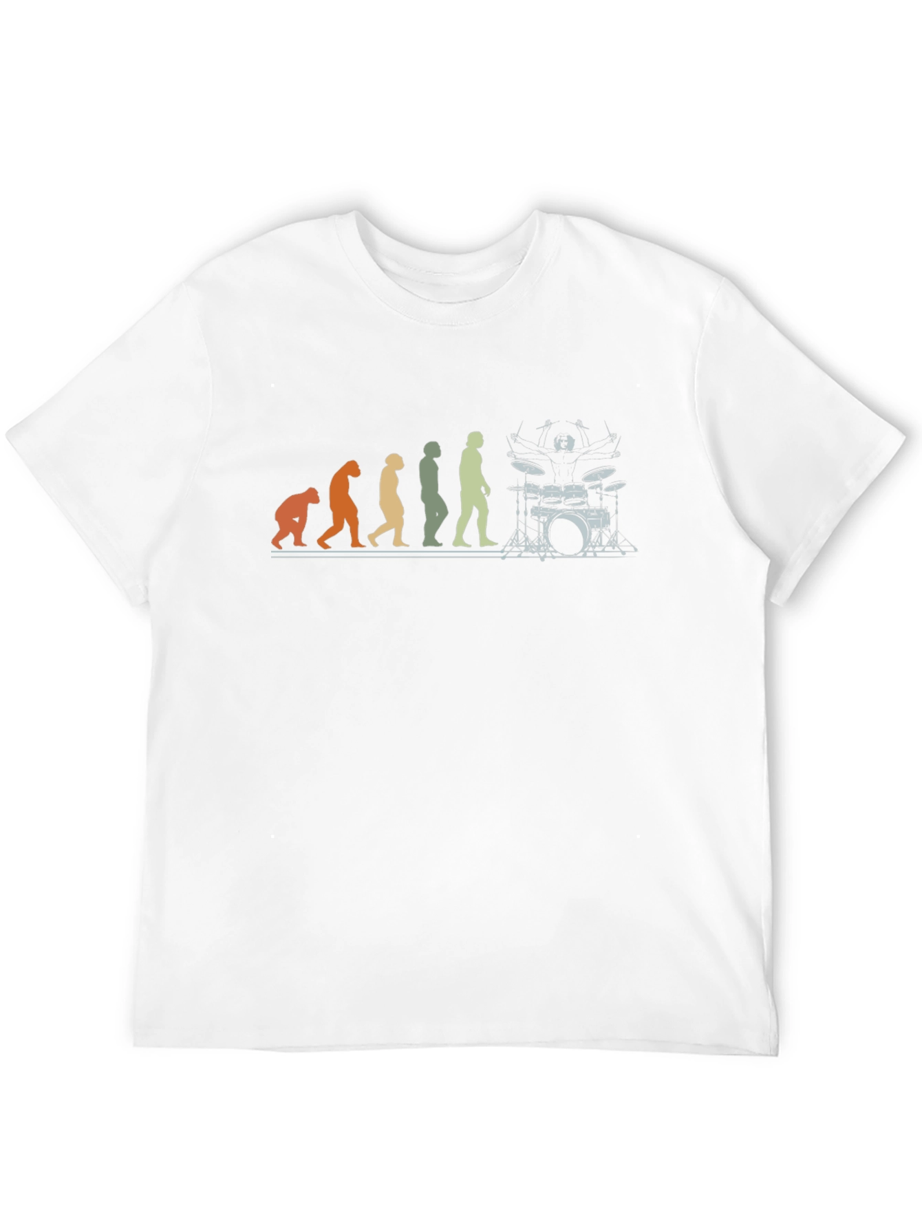 Drummer Evolution Graphic T-Shirt