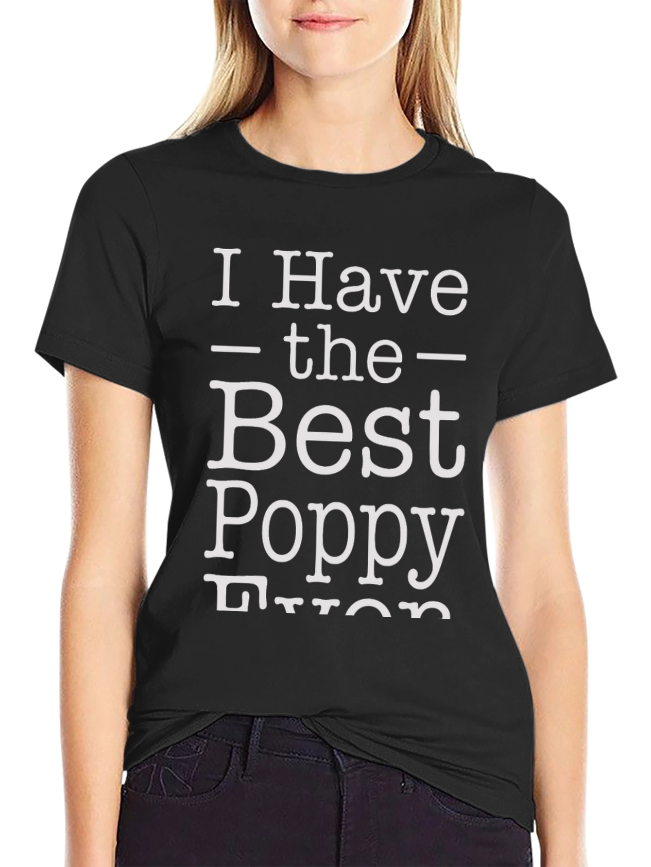 Best Poppy Ever T-Shirt - Mens Black Tee