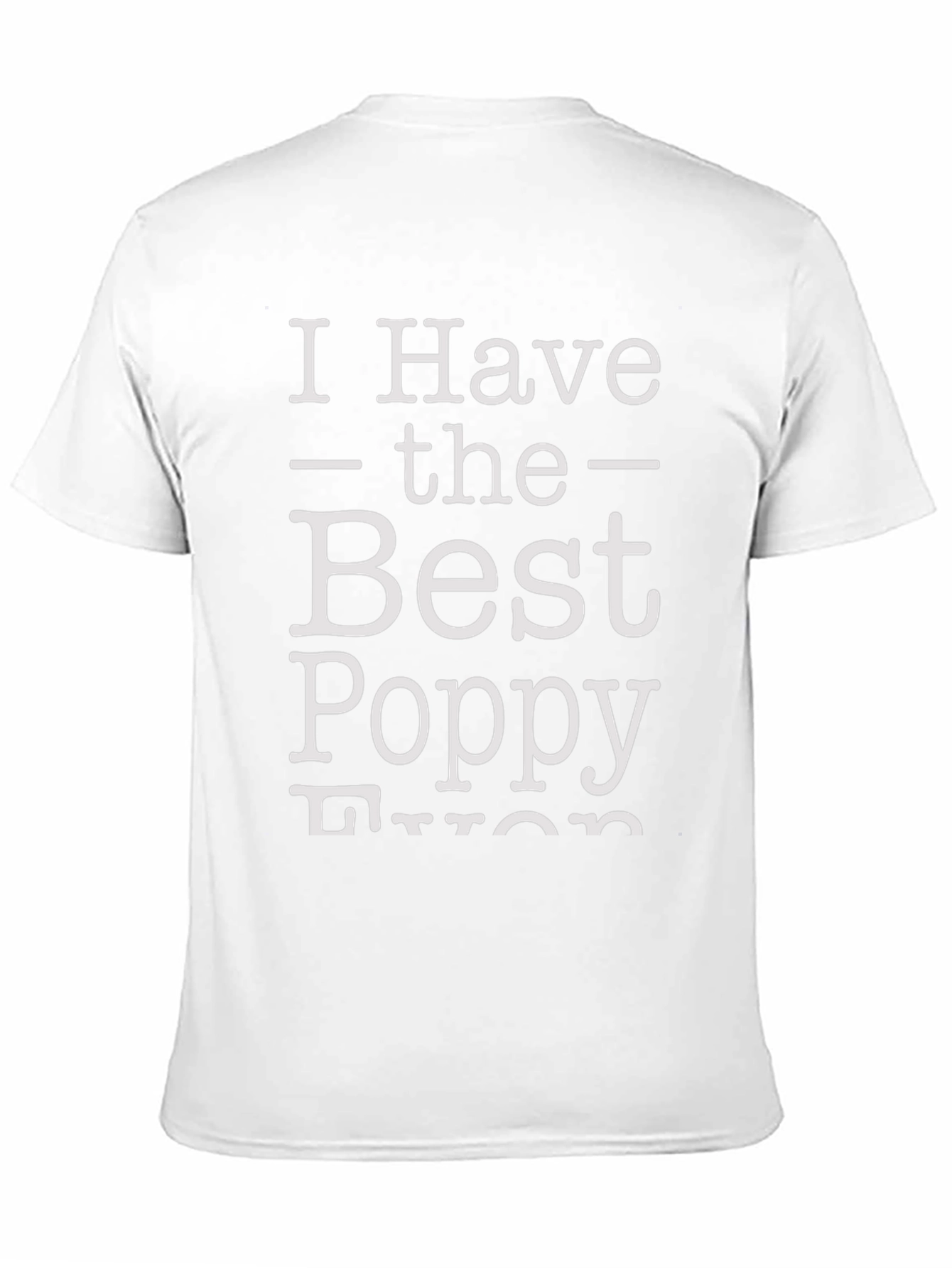 Best Poppy Ever T-Shirt - Mens Black Tee