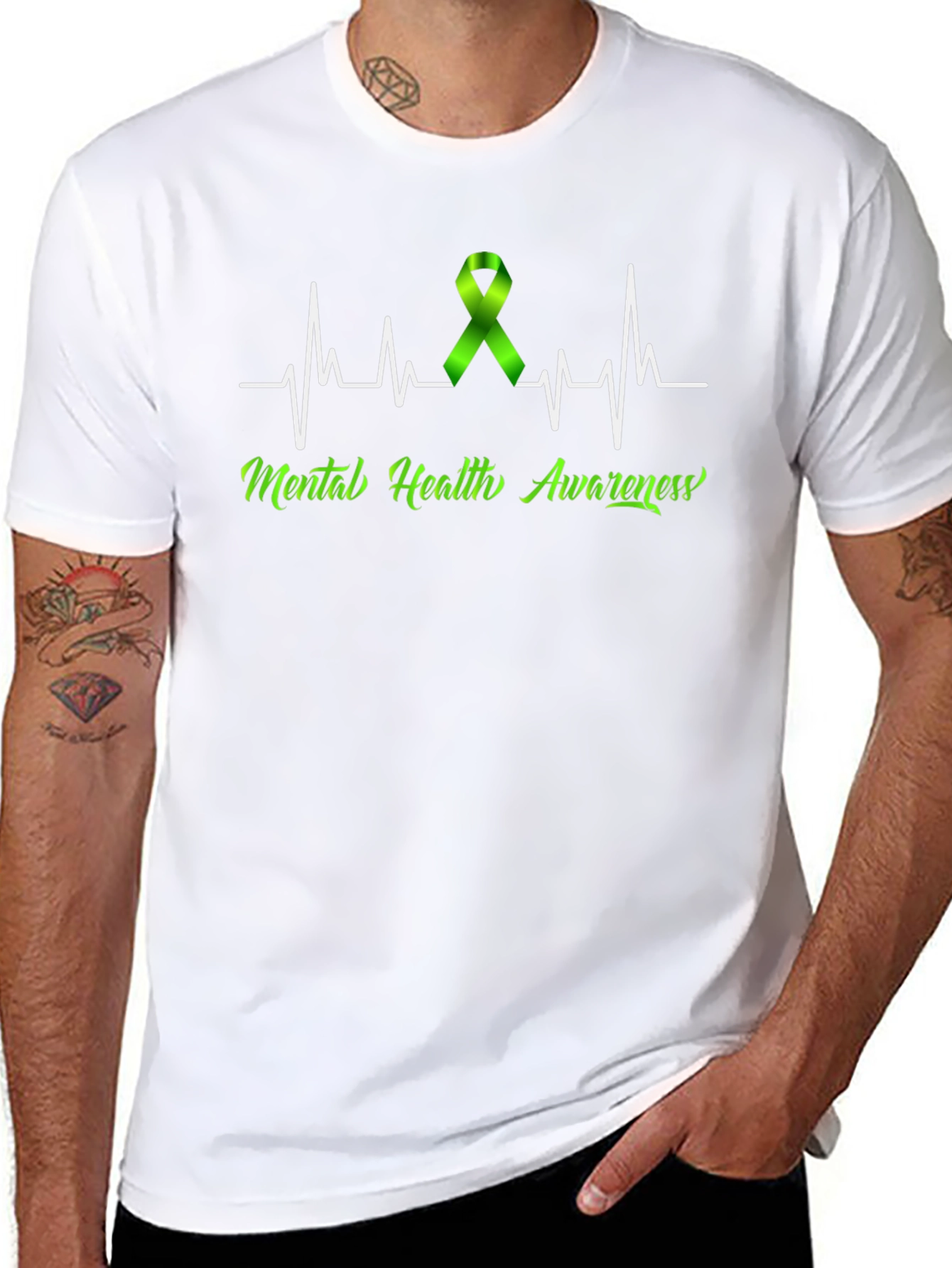 Mental Health Awareness Ribbon T-Shirt