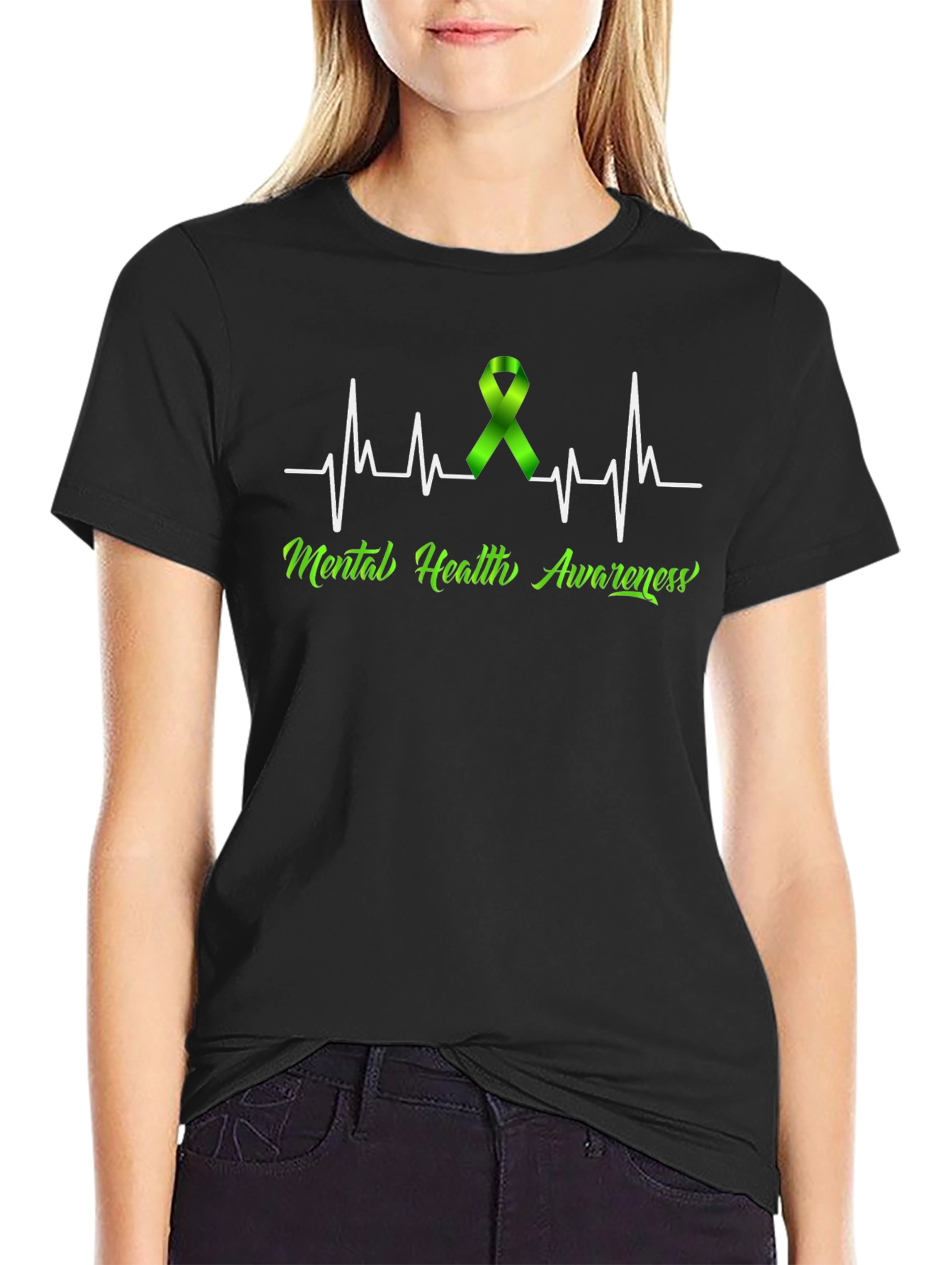 Mental Health Awareness Ribbon T-Shirt