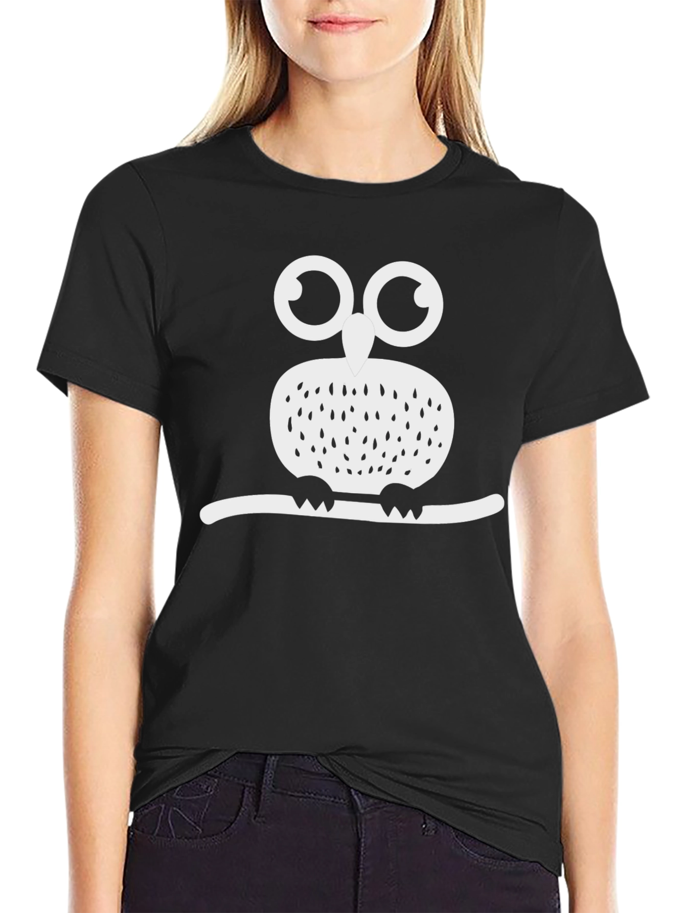 Owl Graphic Tee - Unisex Black T-Shirt