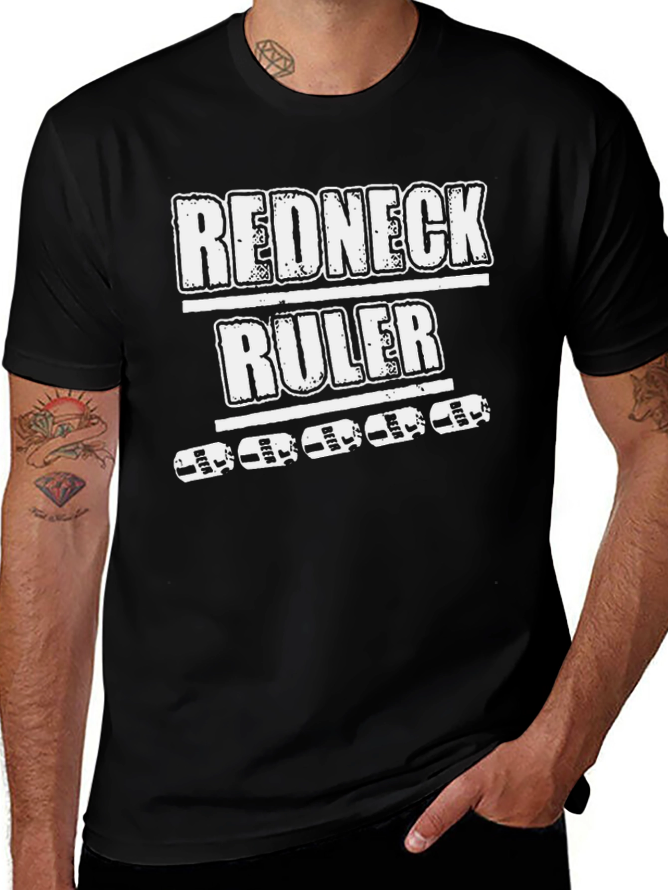 Redneck Ruler Beer Can T-Shirt