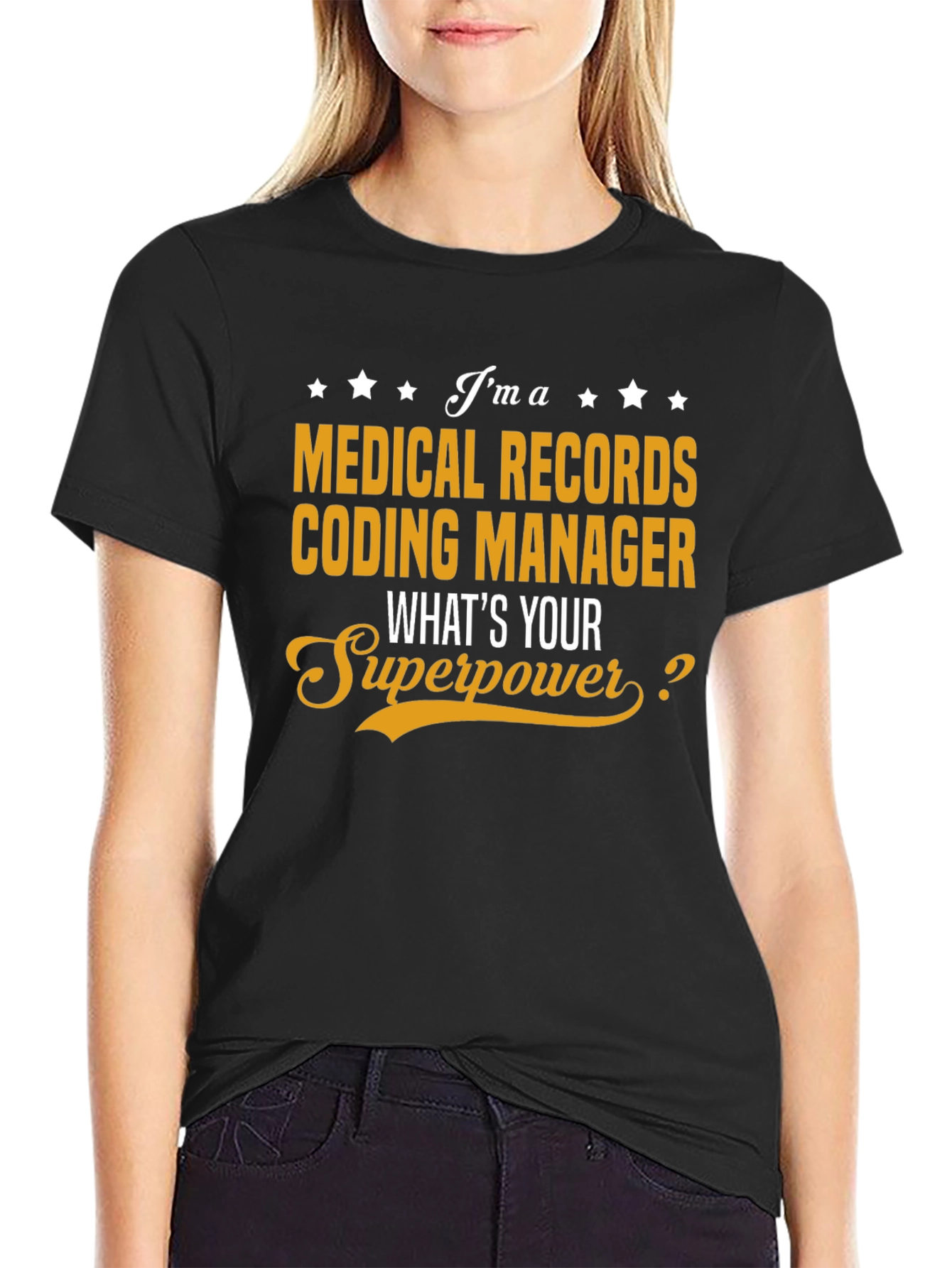 Medical Records Coding Manager Superpower T-Shirt