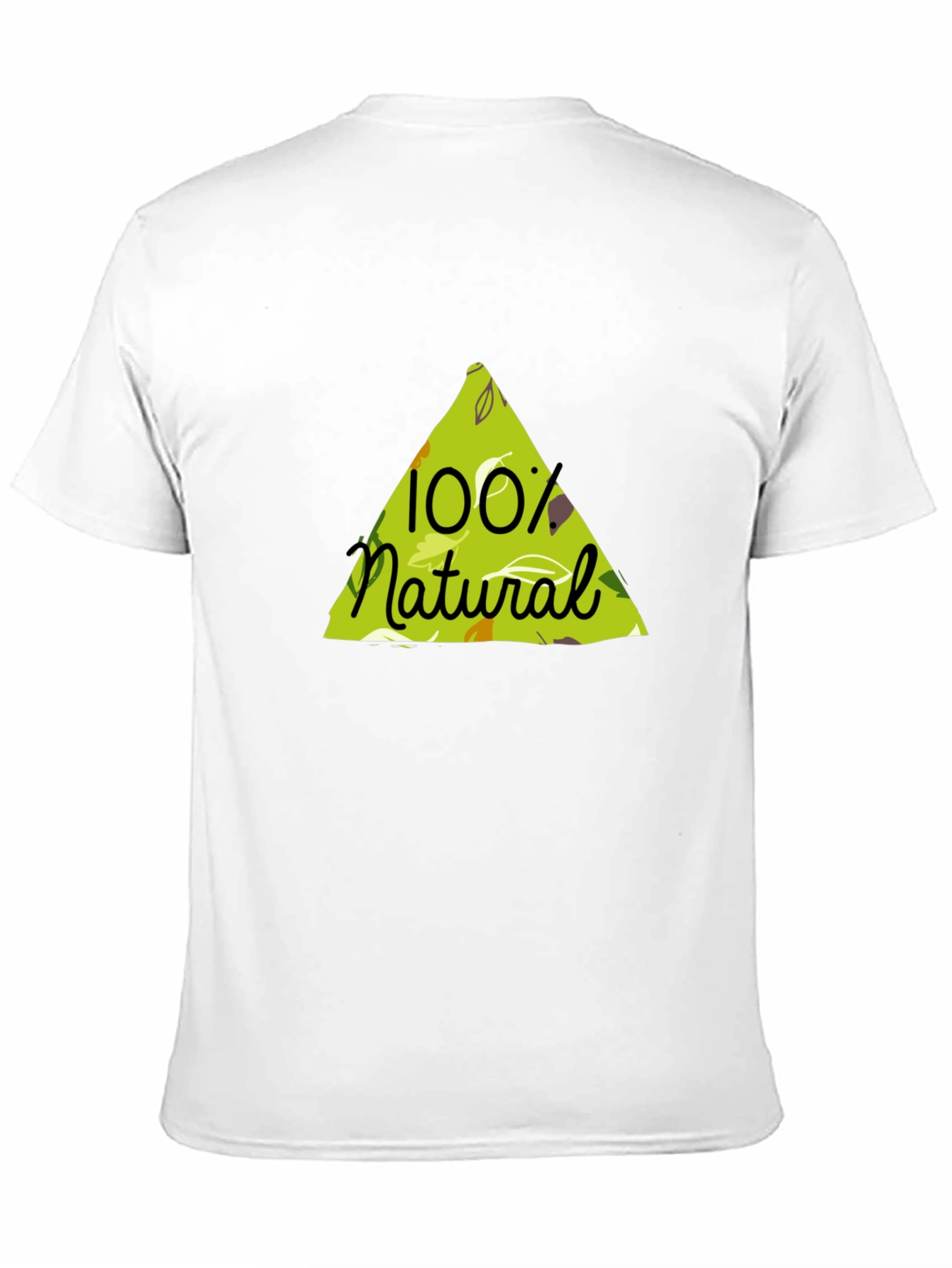 100% Natural Graphic Tee - Black Cotton Blend Shirt