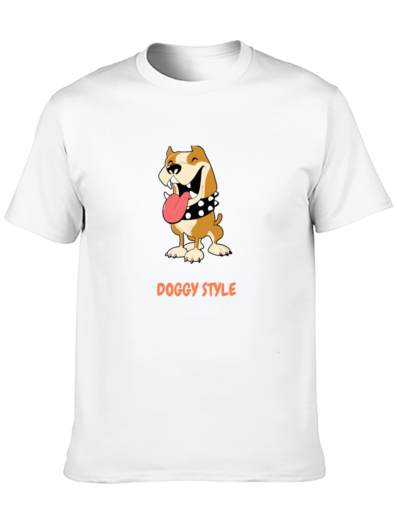 Doggy Style Graphic Tee - Black Cotton T-Shirt