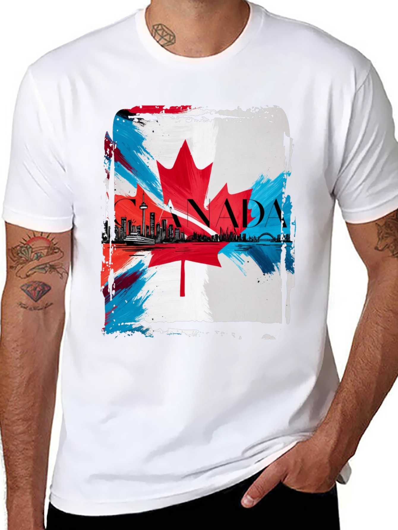 Canada Flag T-Shirt - Patriotic Graphic Tee