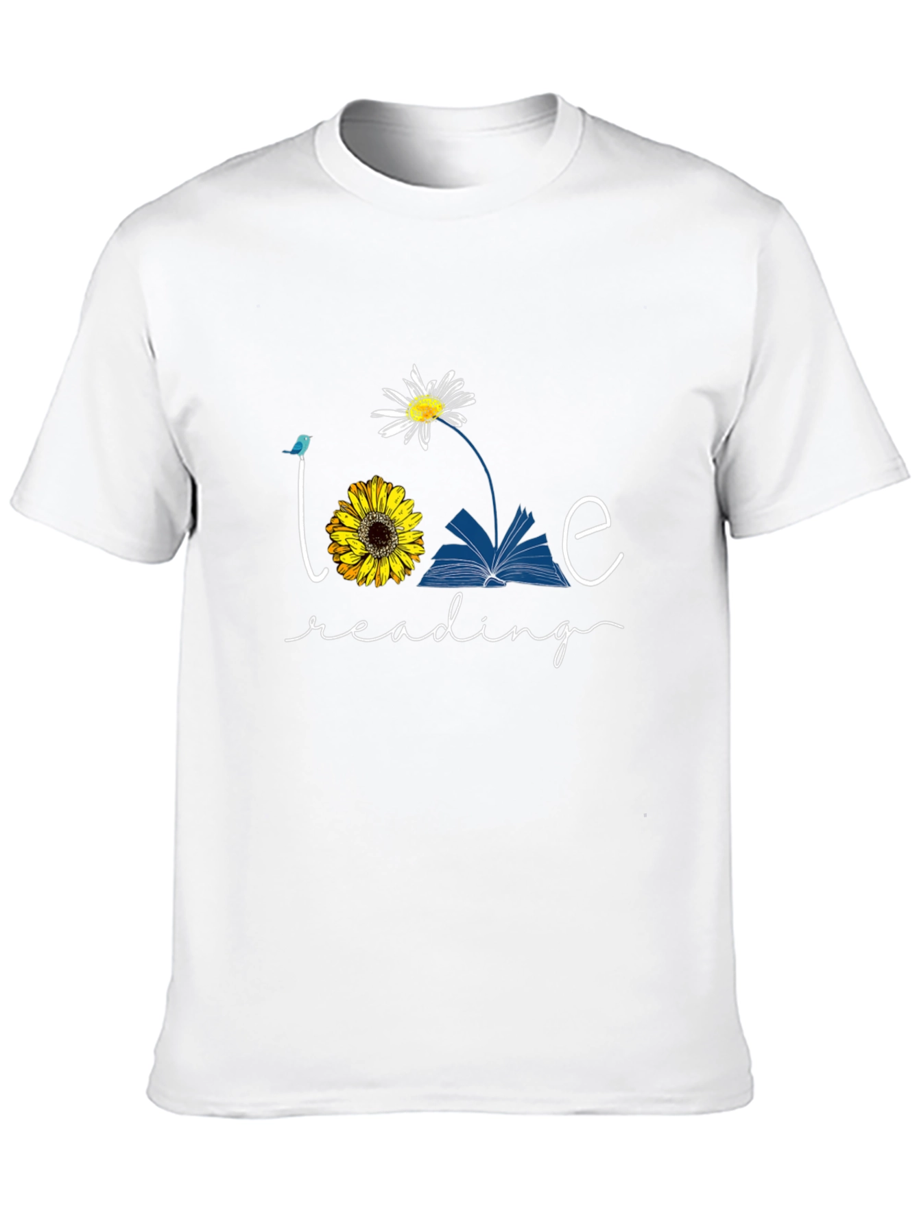 Love Reading Graphic T-Shirt Floral Book Tee