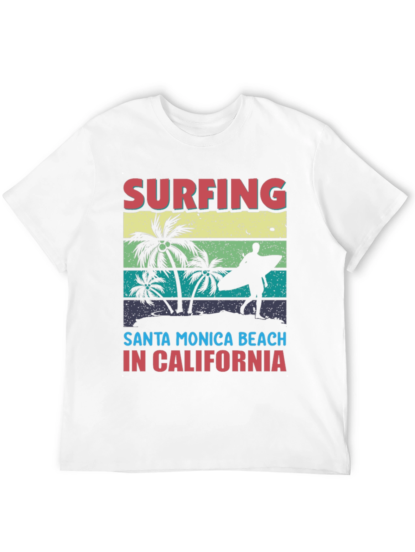 Santa Monica Surfing Beach T-Shirt