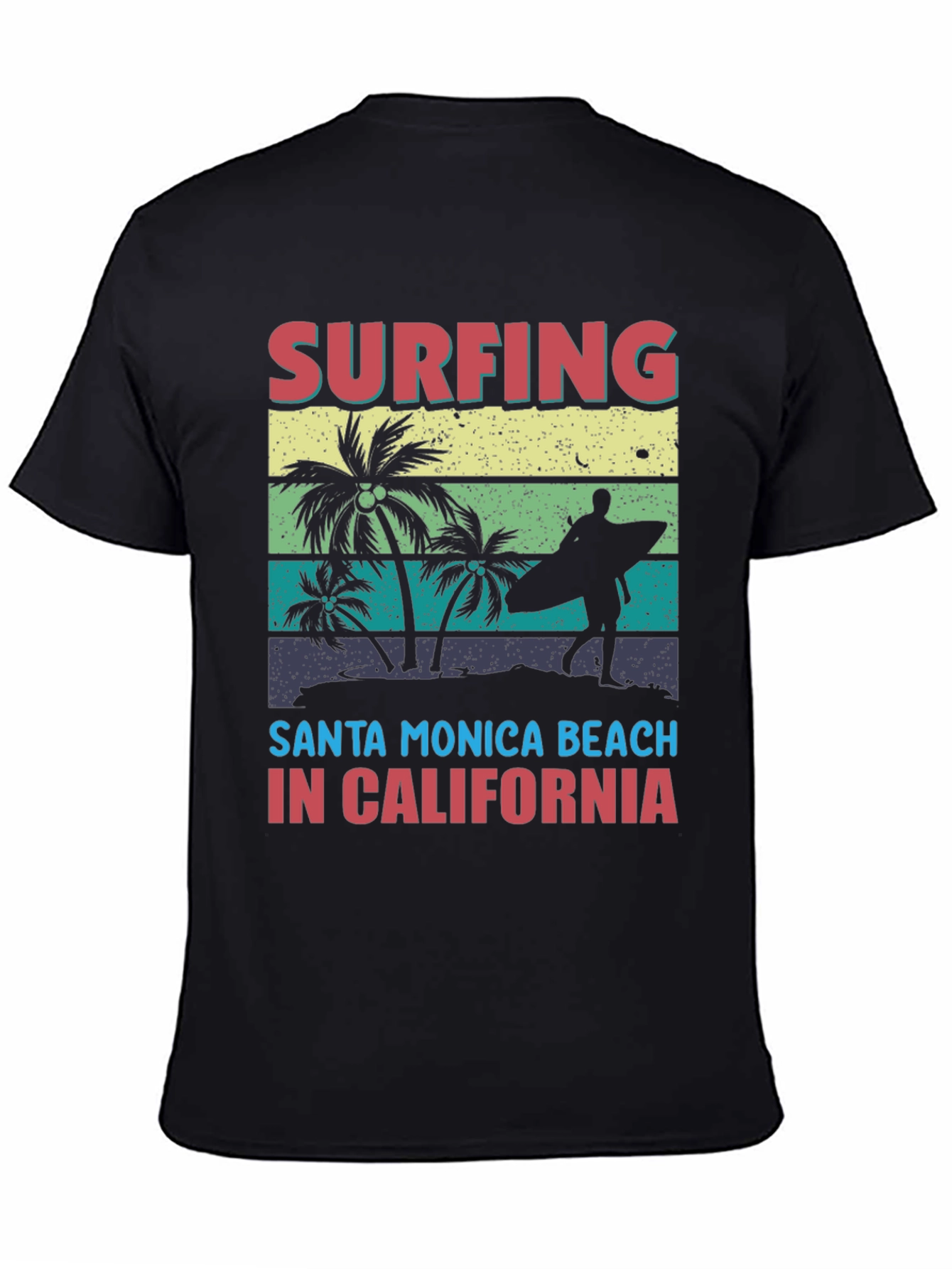 Santa Monica Surfing Beach T-Shirt