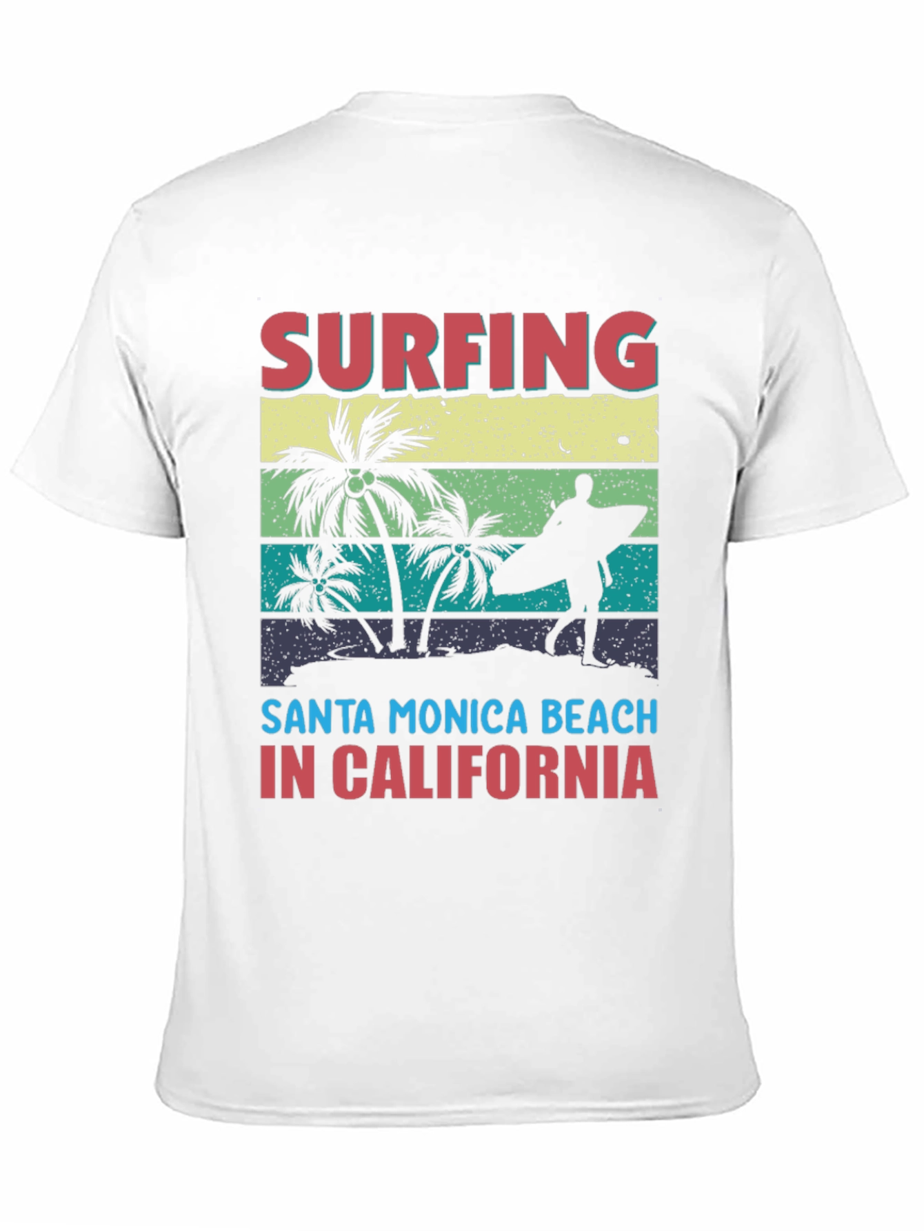 Santa Monica Surfing Beach T-Shirt