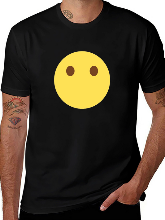 Minimalist Emoji T-Shirt - Simple Expression Tee