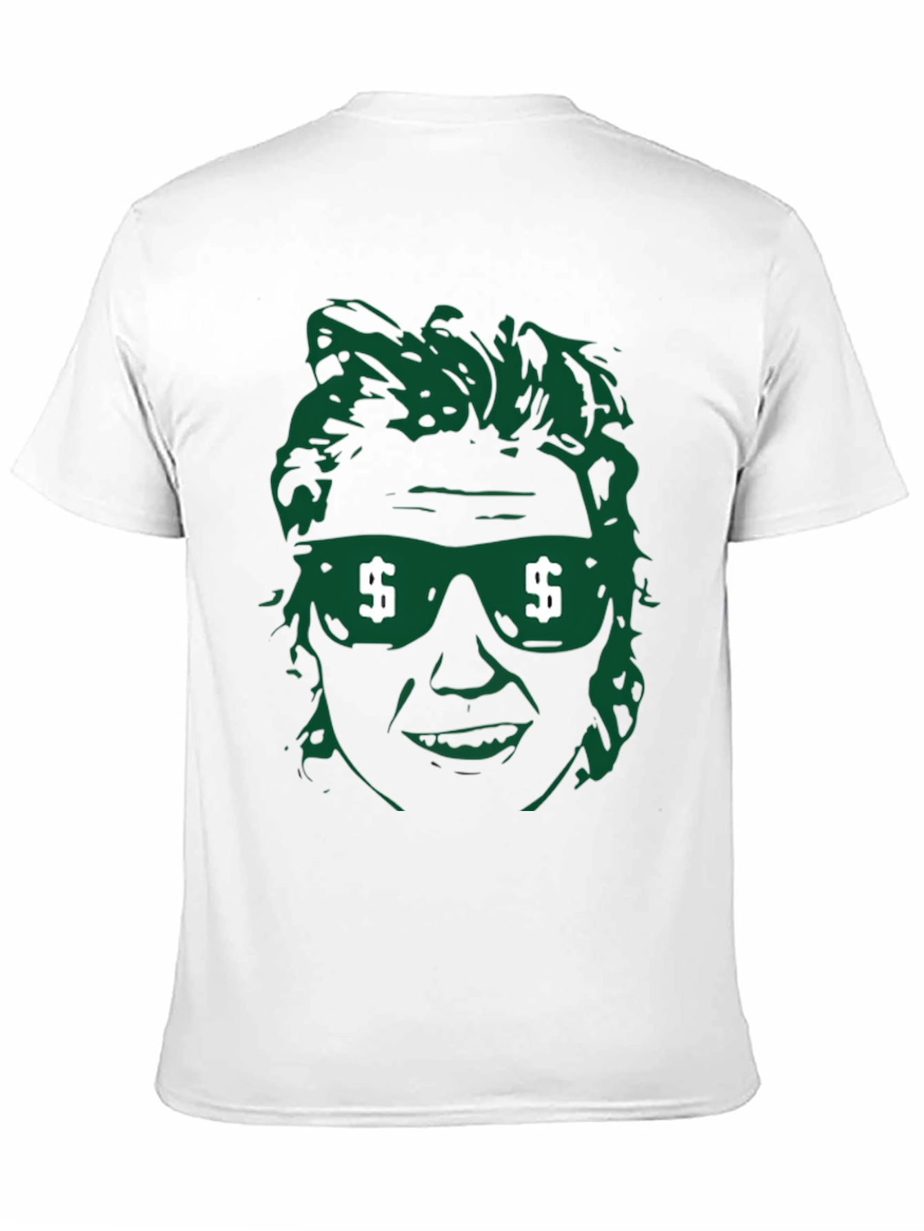 Money Vision Tee - Green Graphic Print