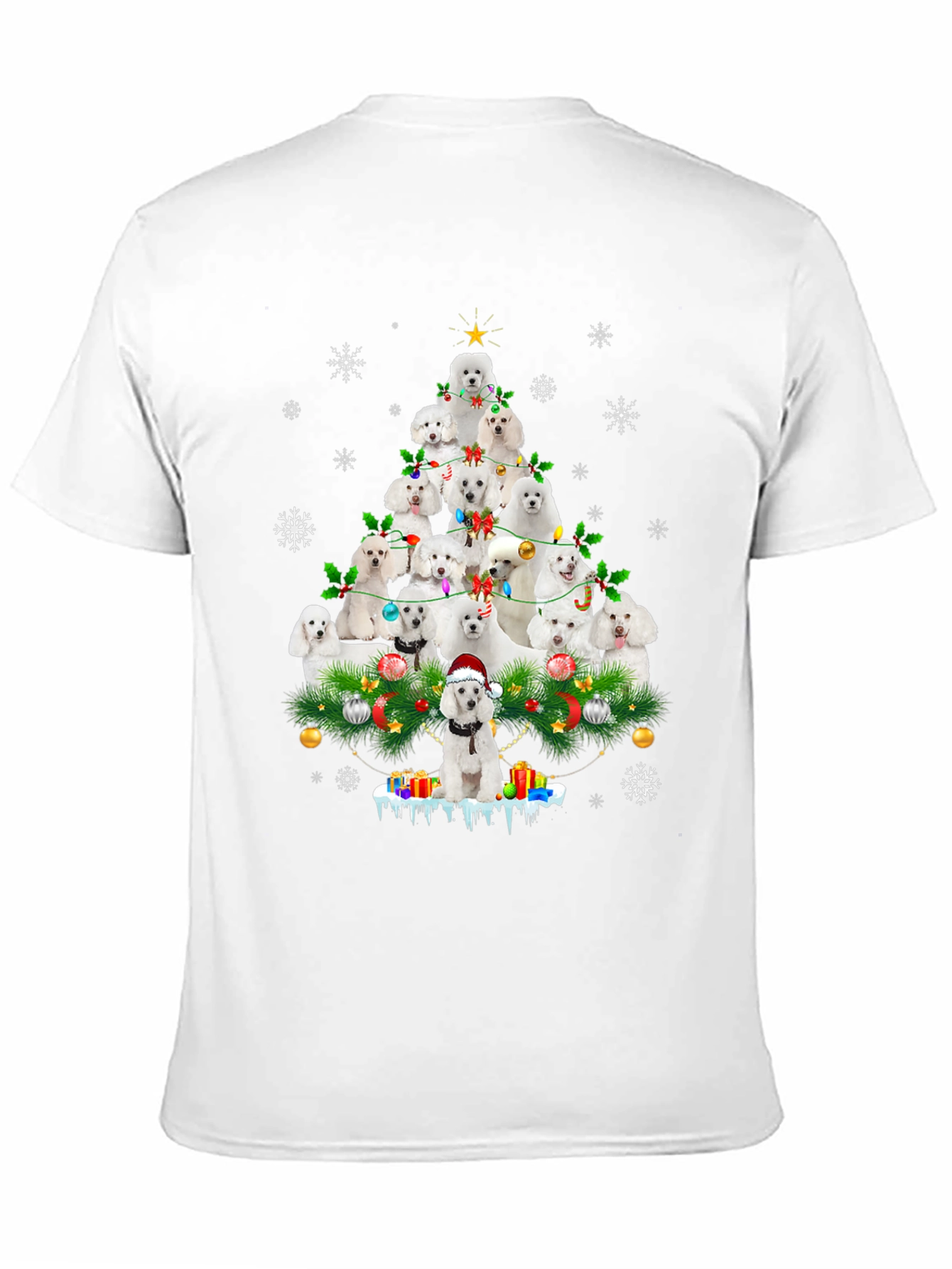 Poodle Christmas Tree T-Shirt - Holiday Dog Lover Tee
