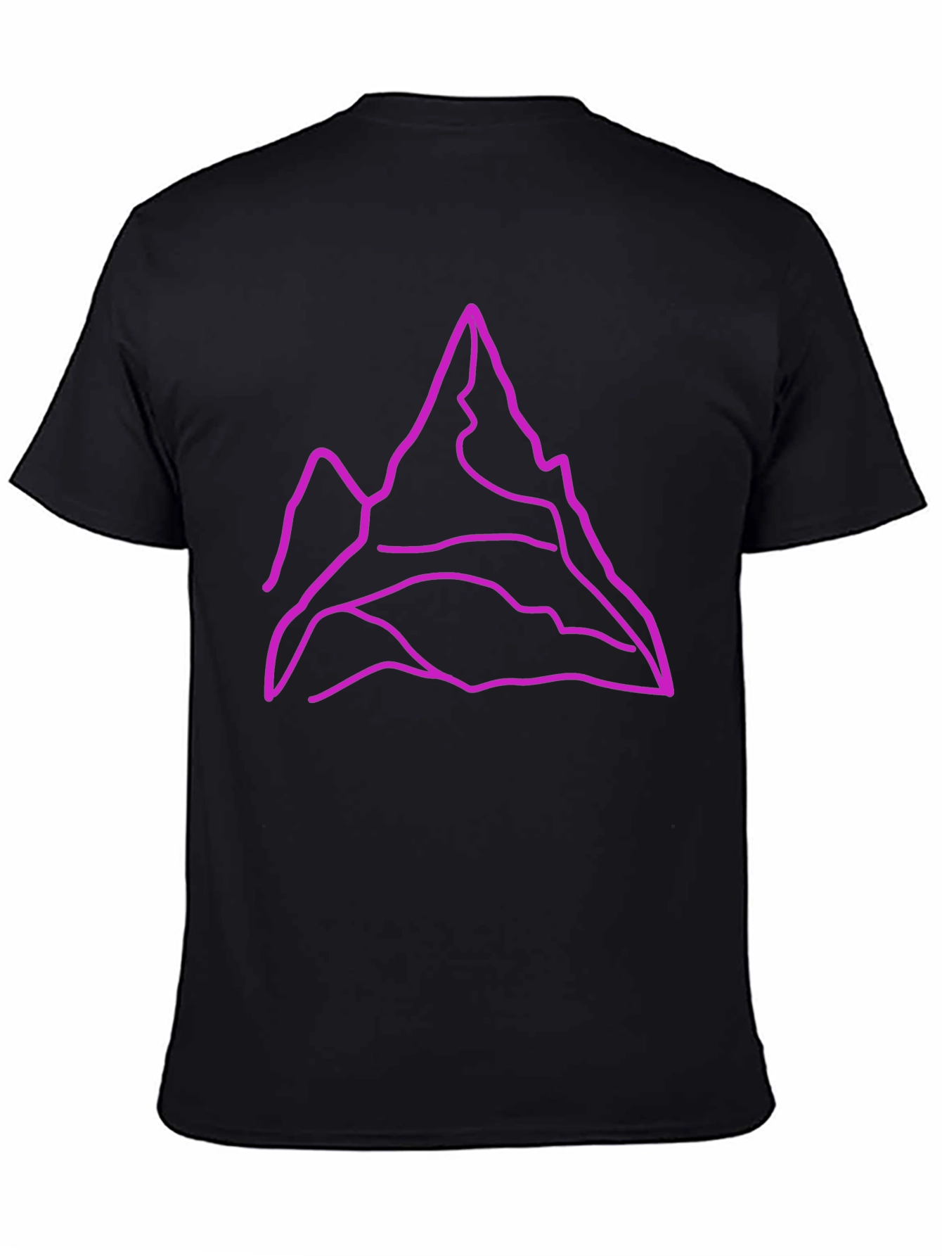 Mountain Outline Graphic Tee - Black