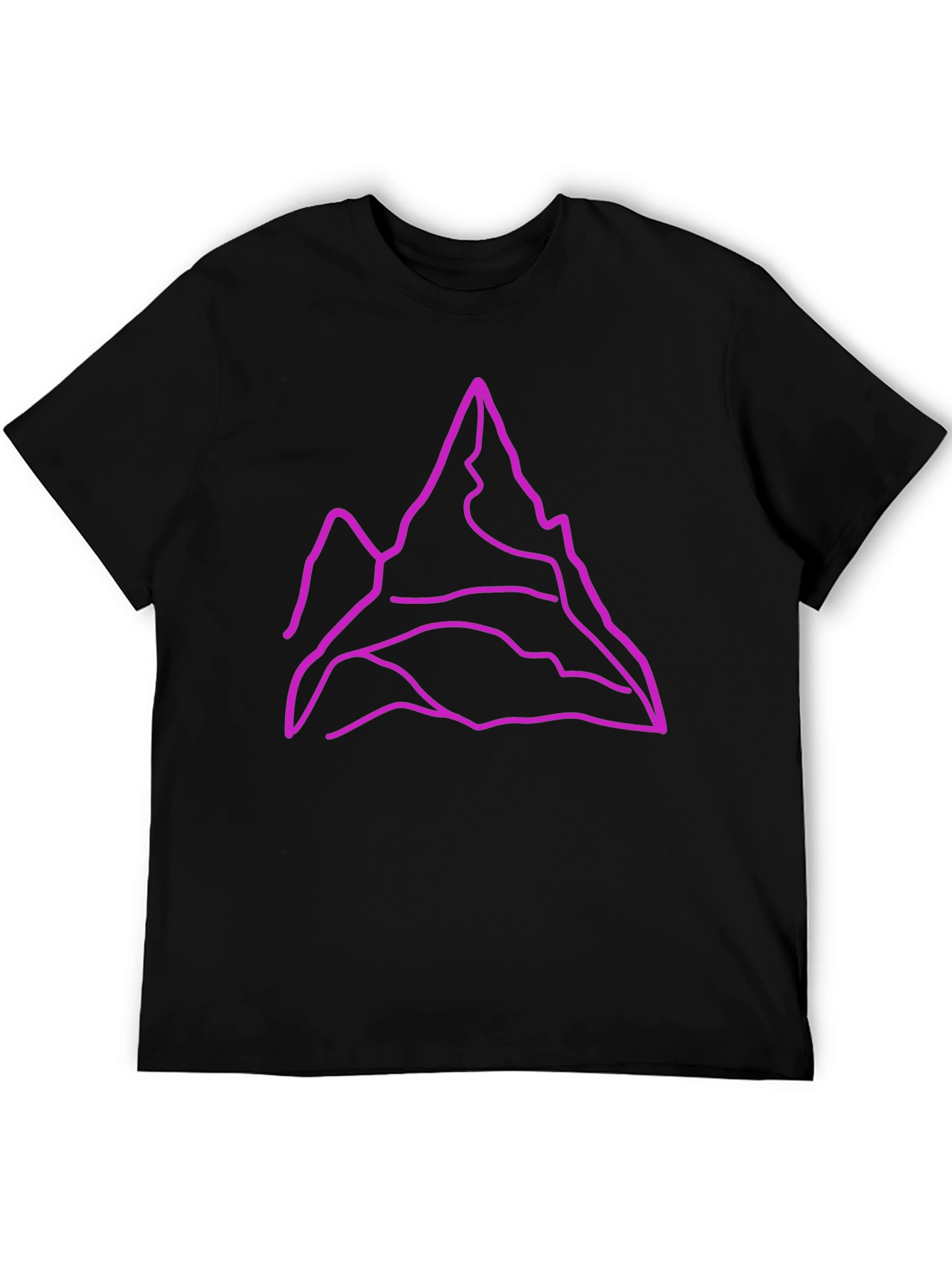 Mountain Outline Graphic Tee - Black