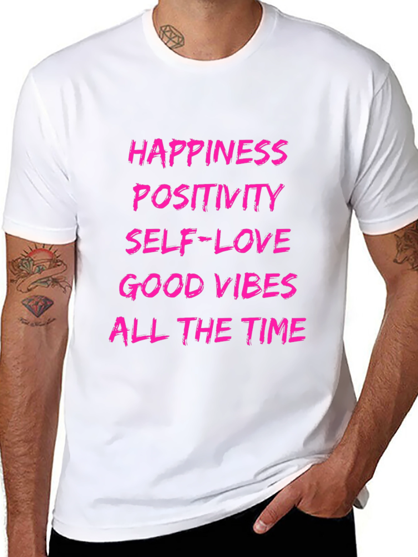 Positivity Graphic T-Shirt - Happiness Self-Love