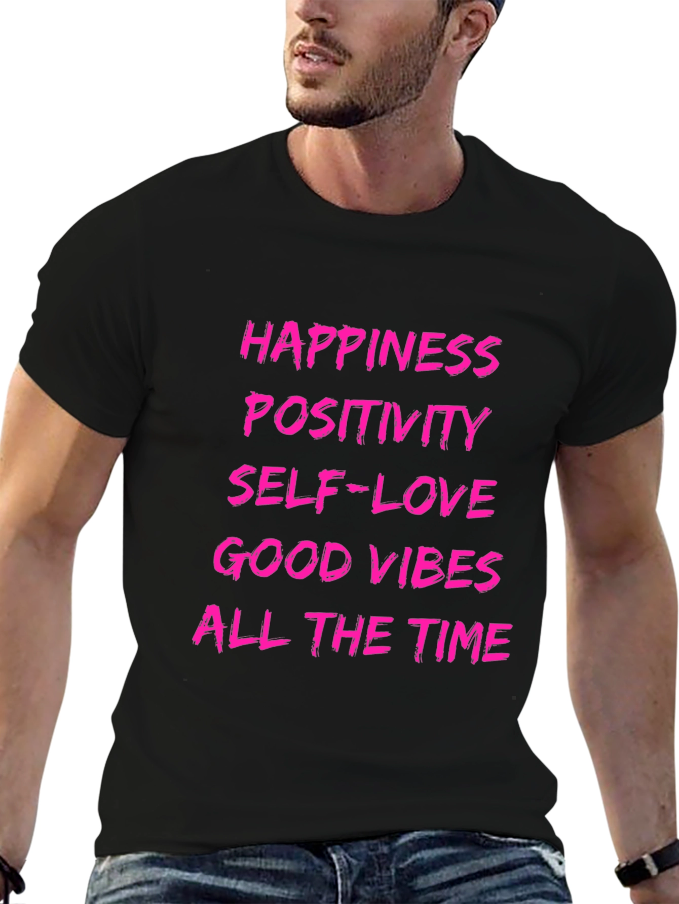 Positivity Graphic T-Shirt - Happiness Self-Love