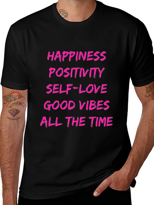 Positivity Graphic T-Shirt - Happiness Self-Love