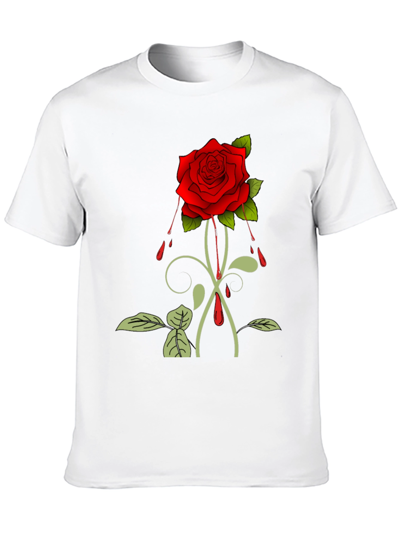 Rose Graphic T-Shirt - Black