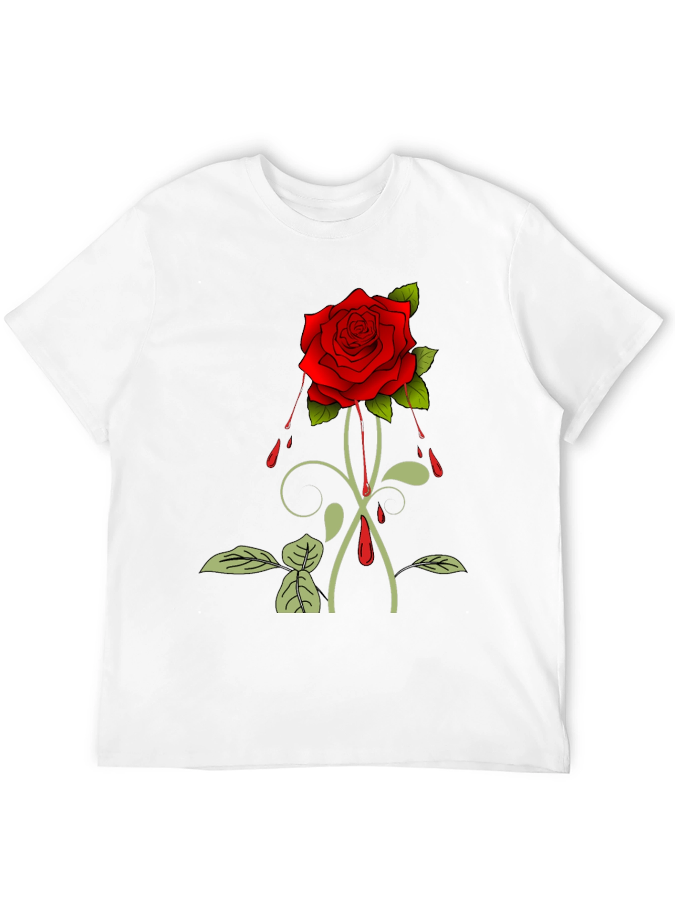 Rose Graphic T-Shirt - Black
