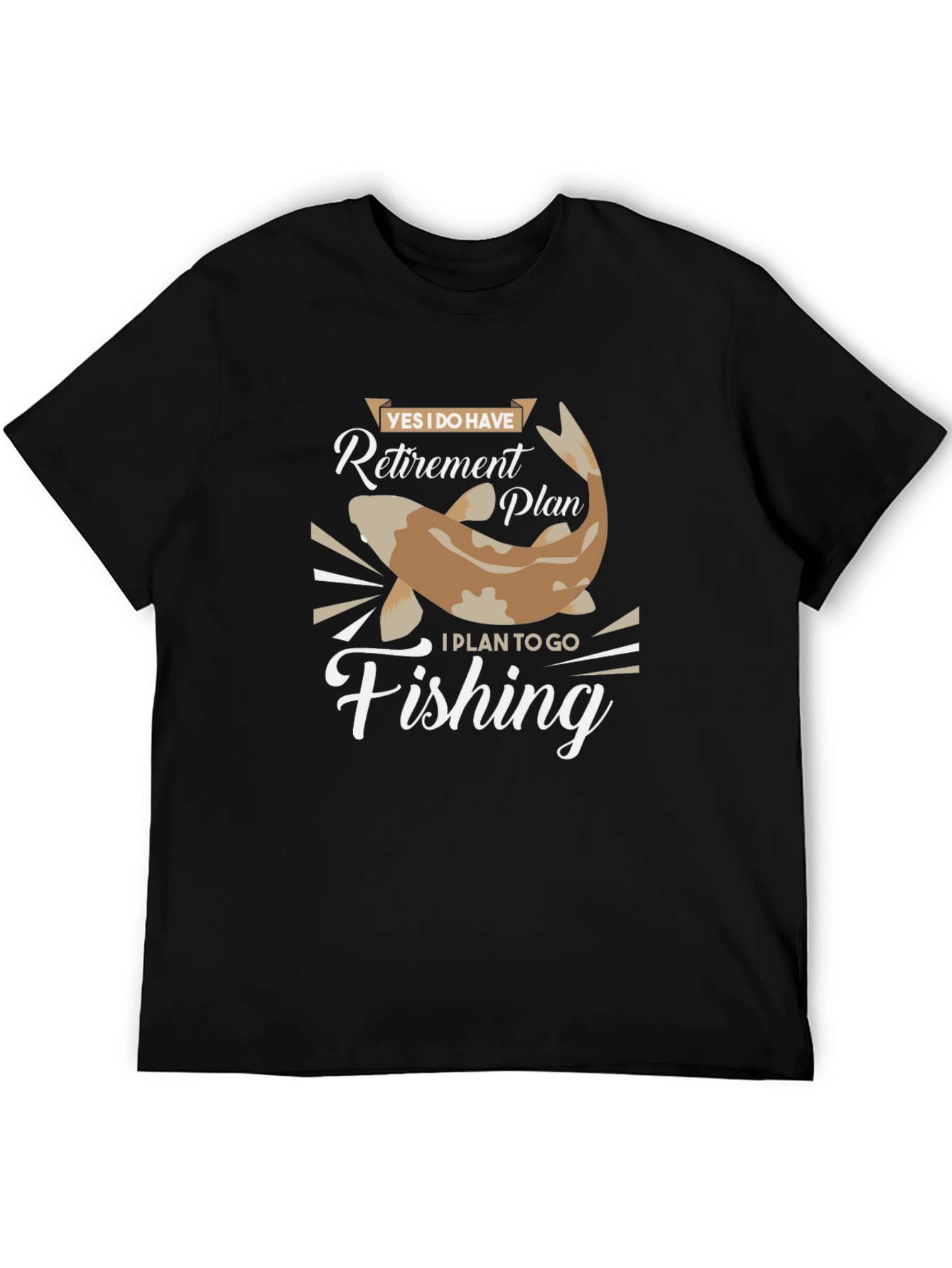 Retirement Plan Fishing T-Shirt