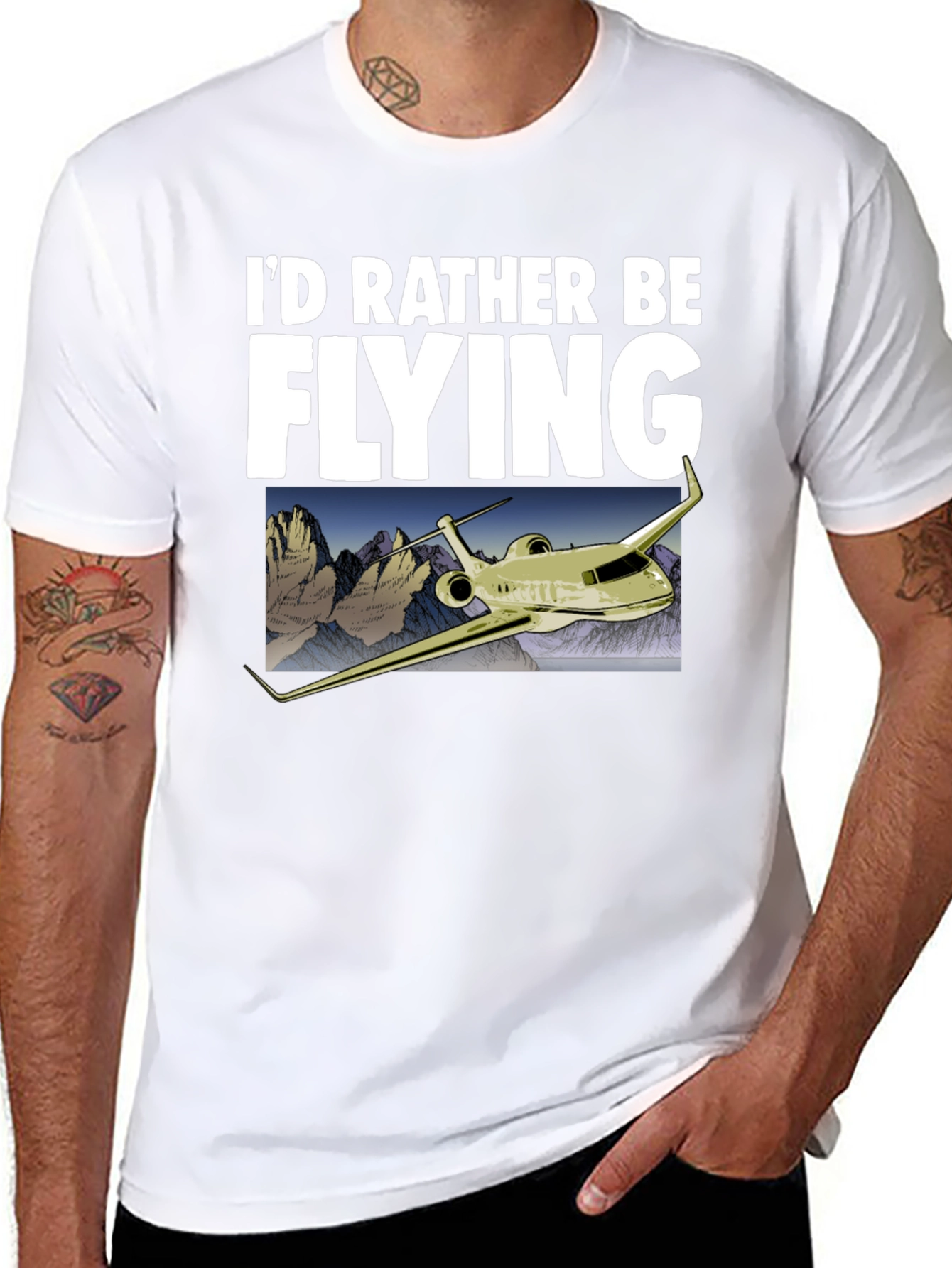Id Rather Be Flying T-Shirt