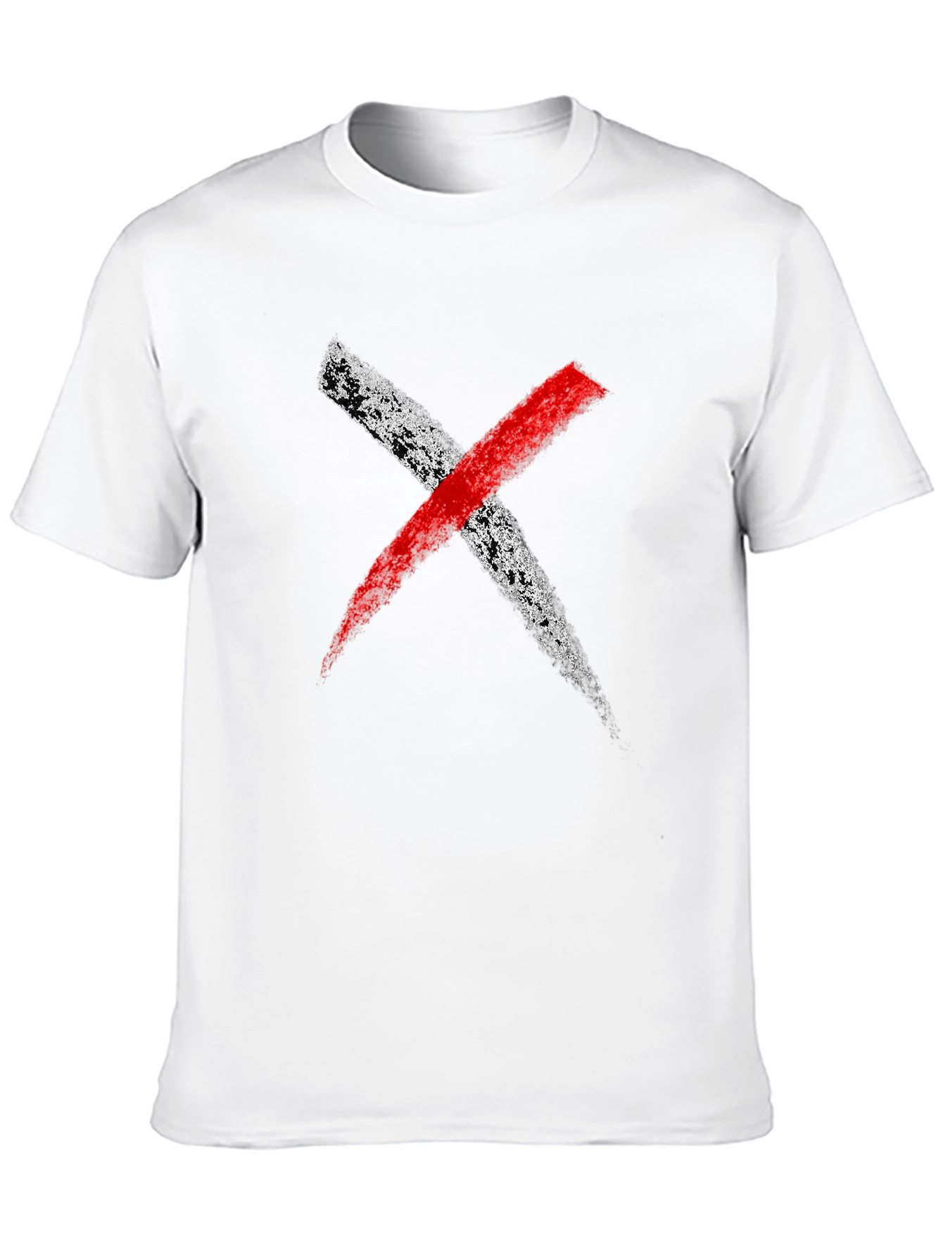 Bold X Graphic Tee - Black