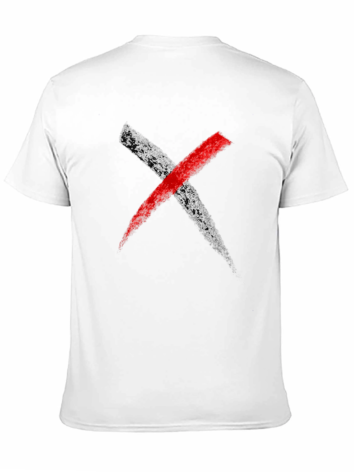 Bold X Graphic Tee - Black