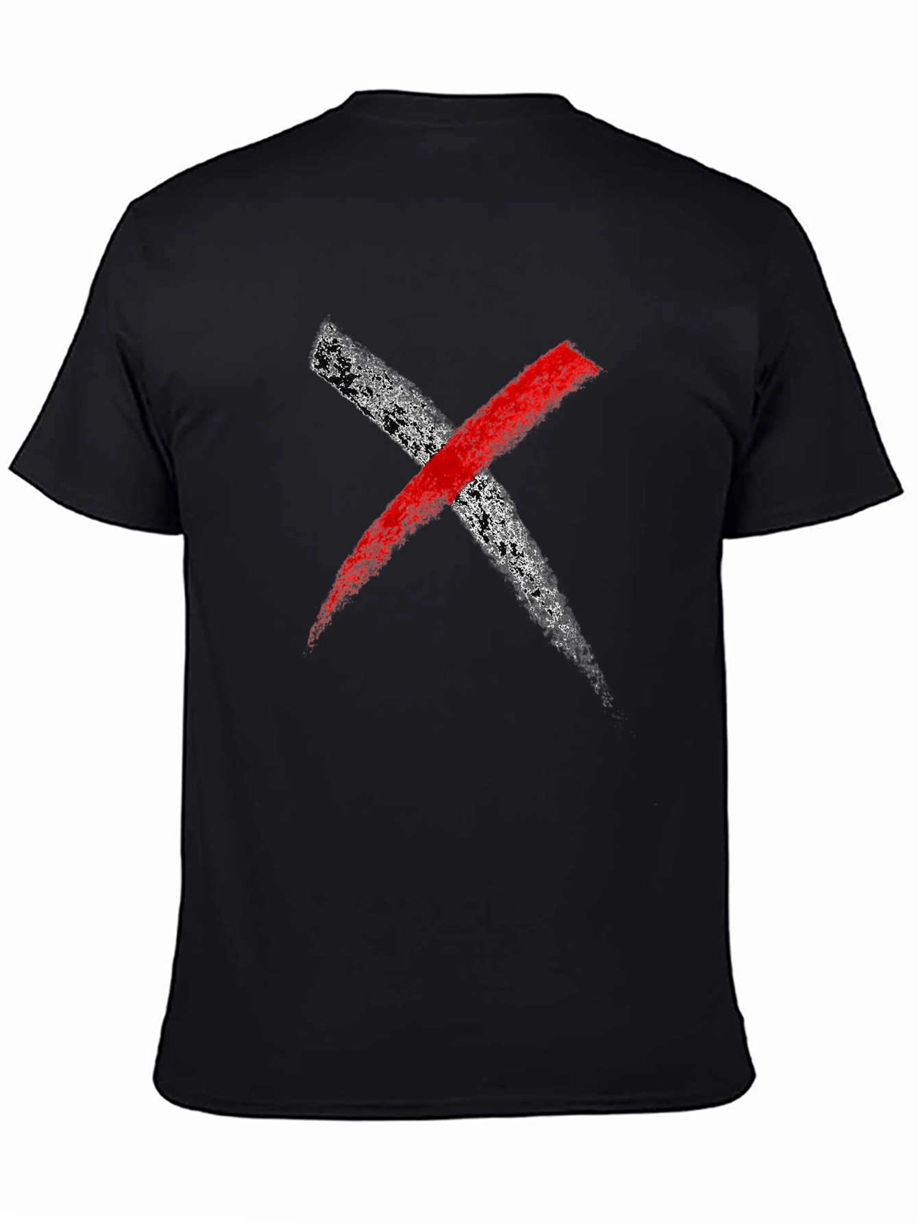 Bold X Graphic Tee - Black