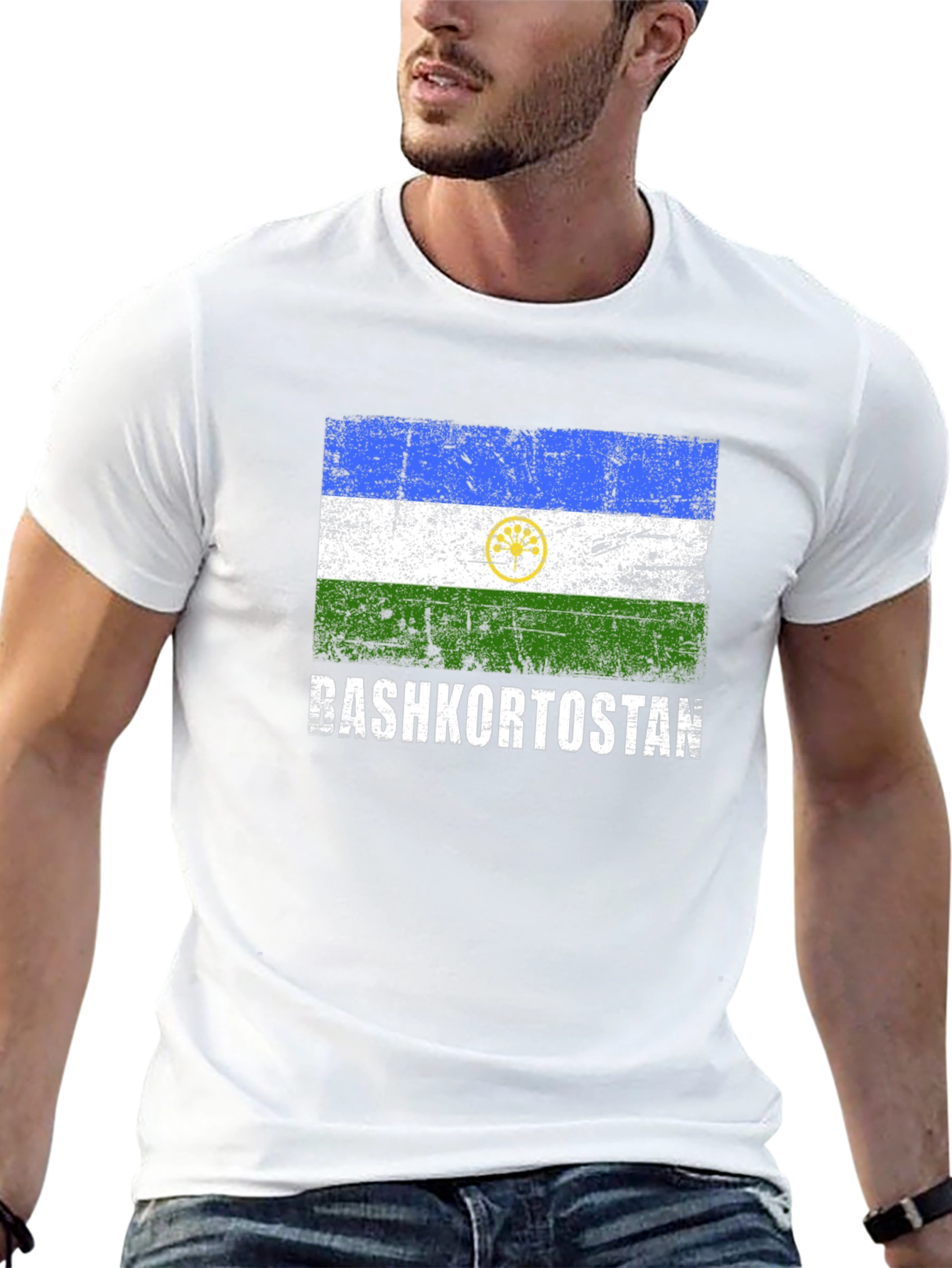 Bashkortostan Flag T-Shirt - Distressed Design