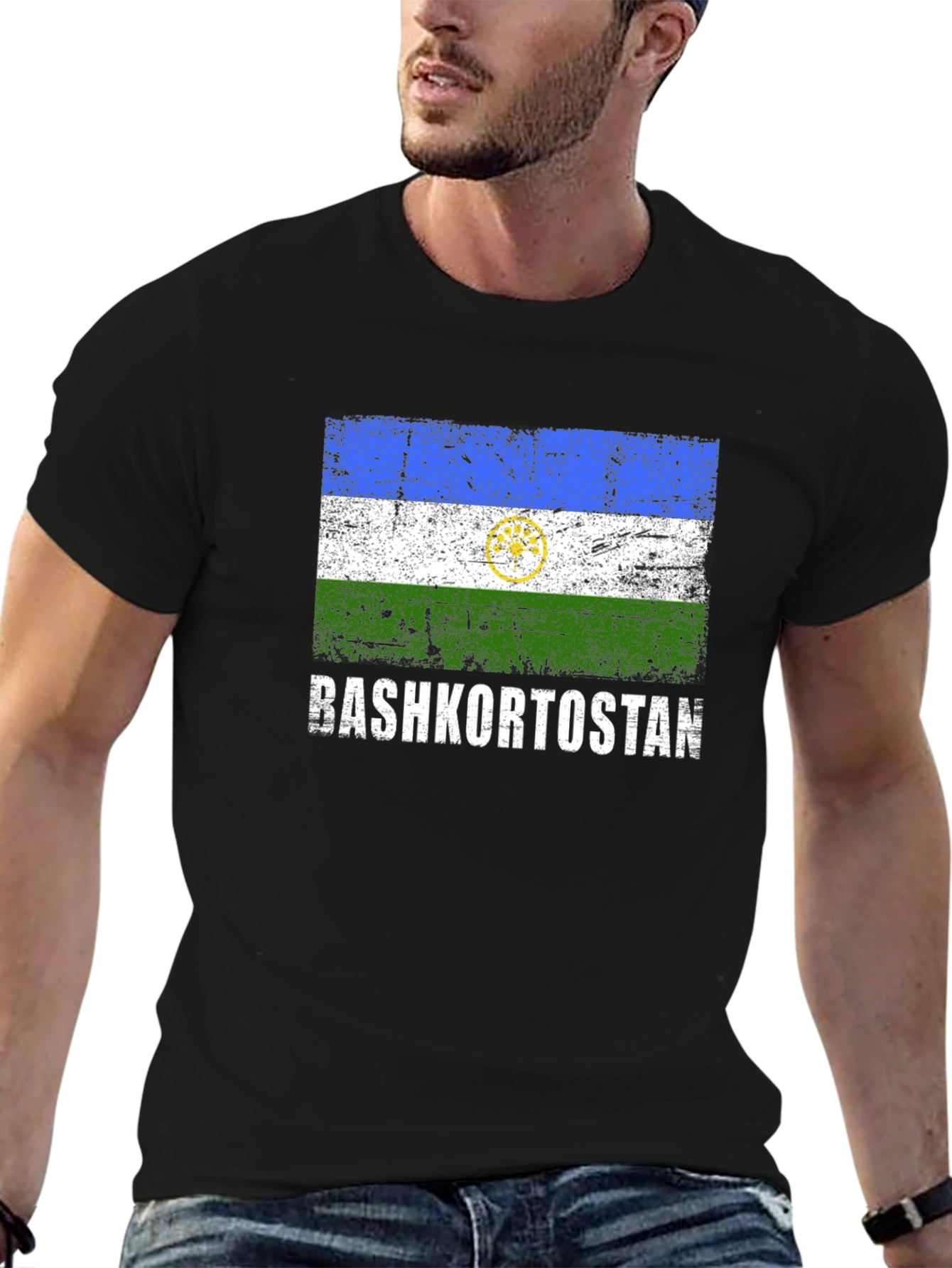 Bashkortostan Flag T-Shirt - Distressed Design