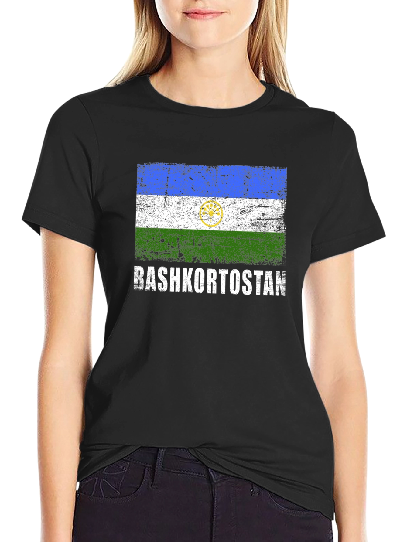 Bashkortostan Flag T-Shirt - Distressed Design