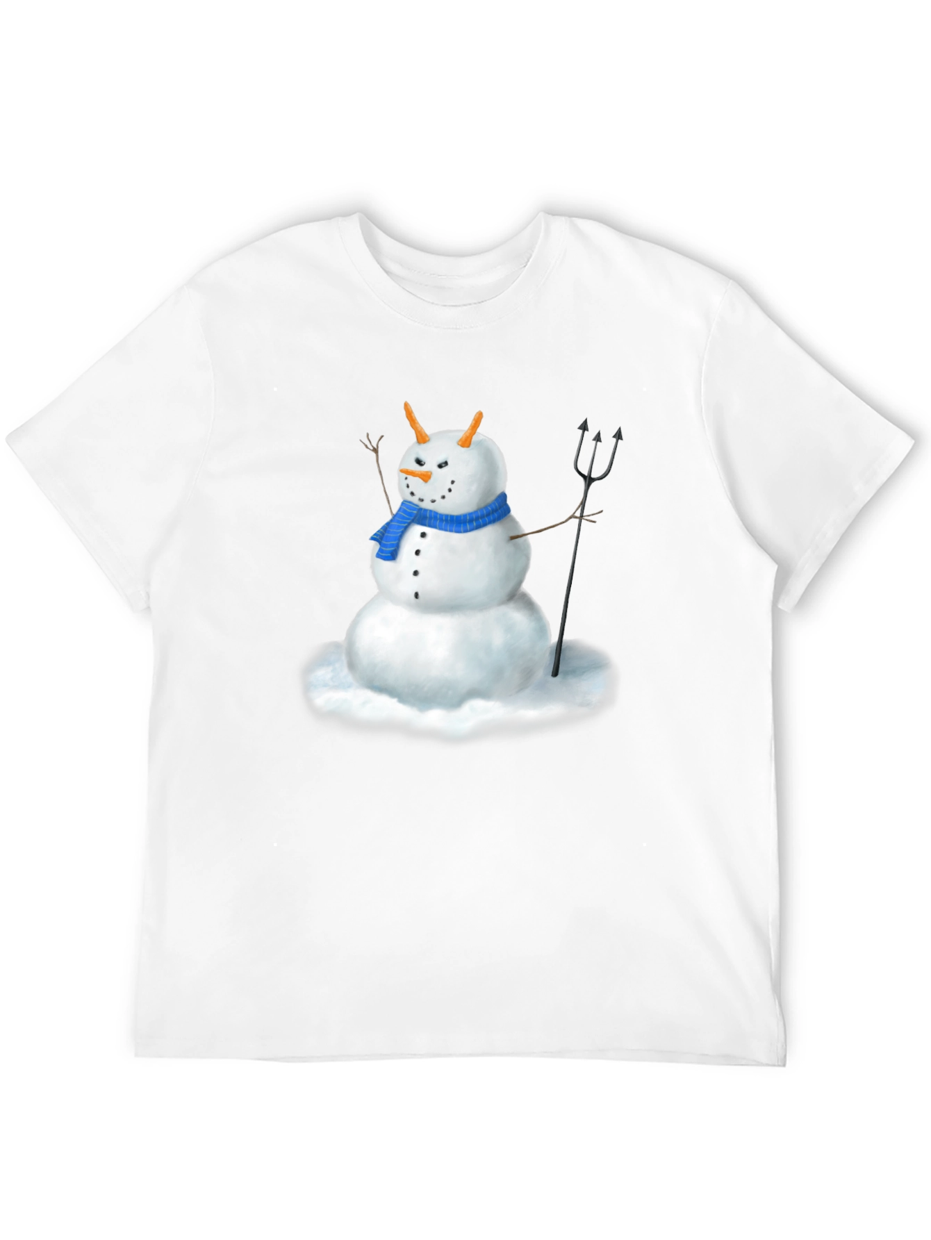 Evil Snowman Graphic Tee - Funny Holiday Shirt