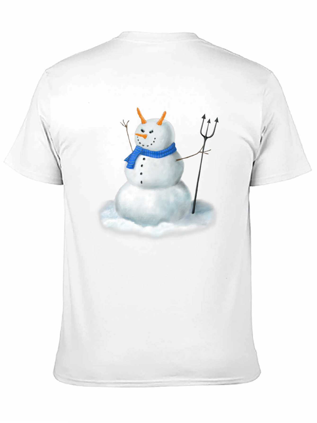 Evil Snowman Graphic Tee - Funny Holiday Shirt