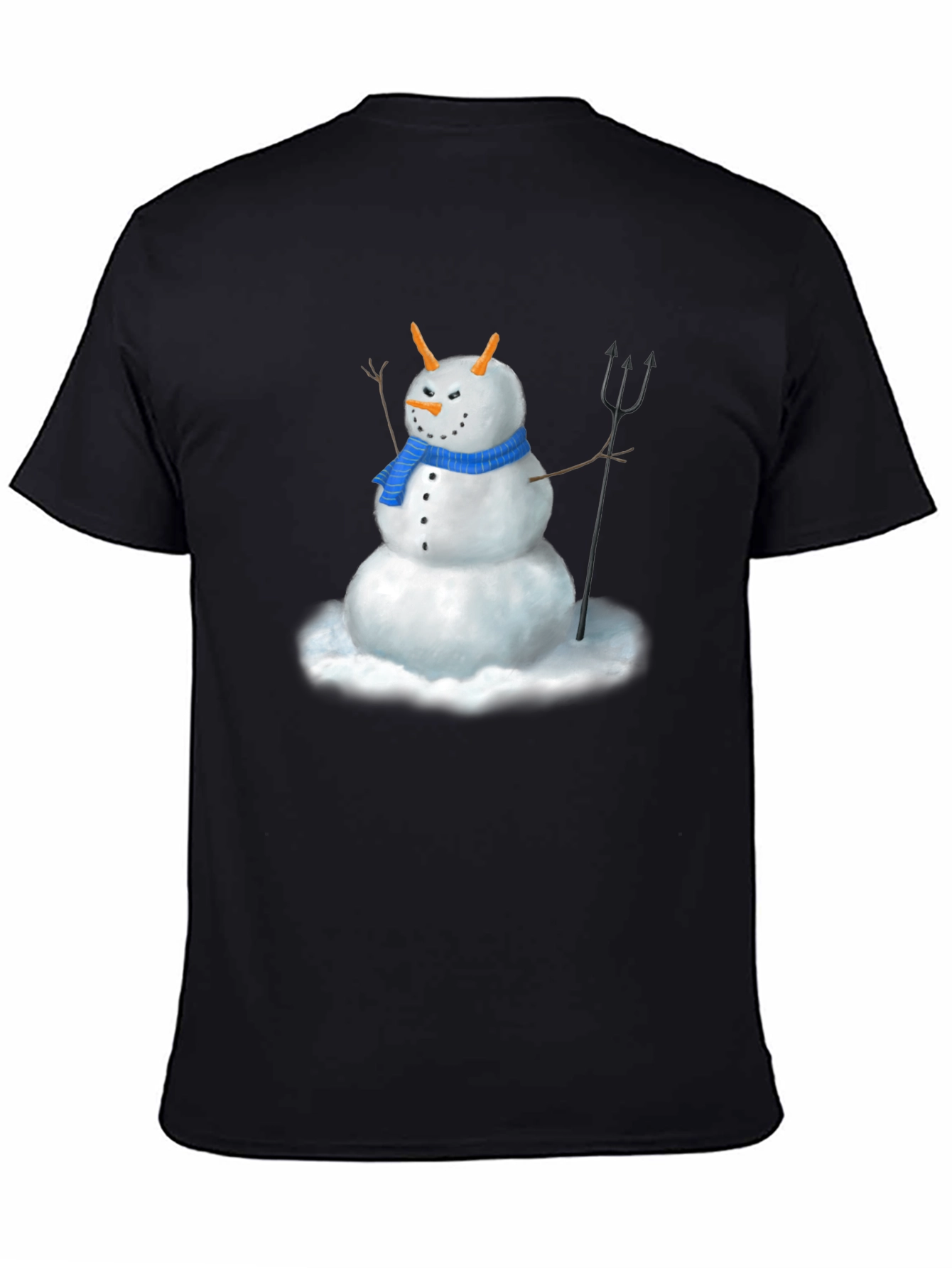 Evil Snowman Graphic Tee - Funny Holiday Shirt