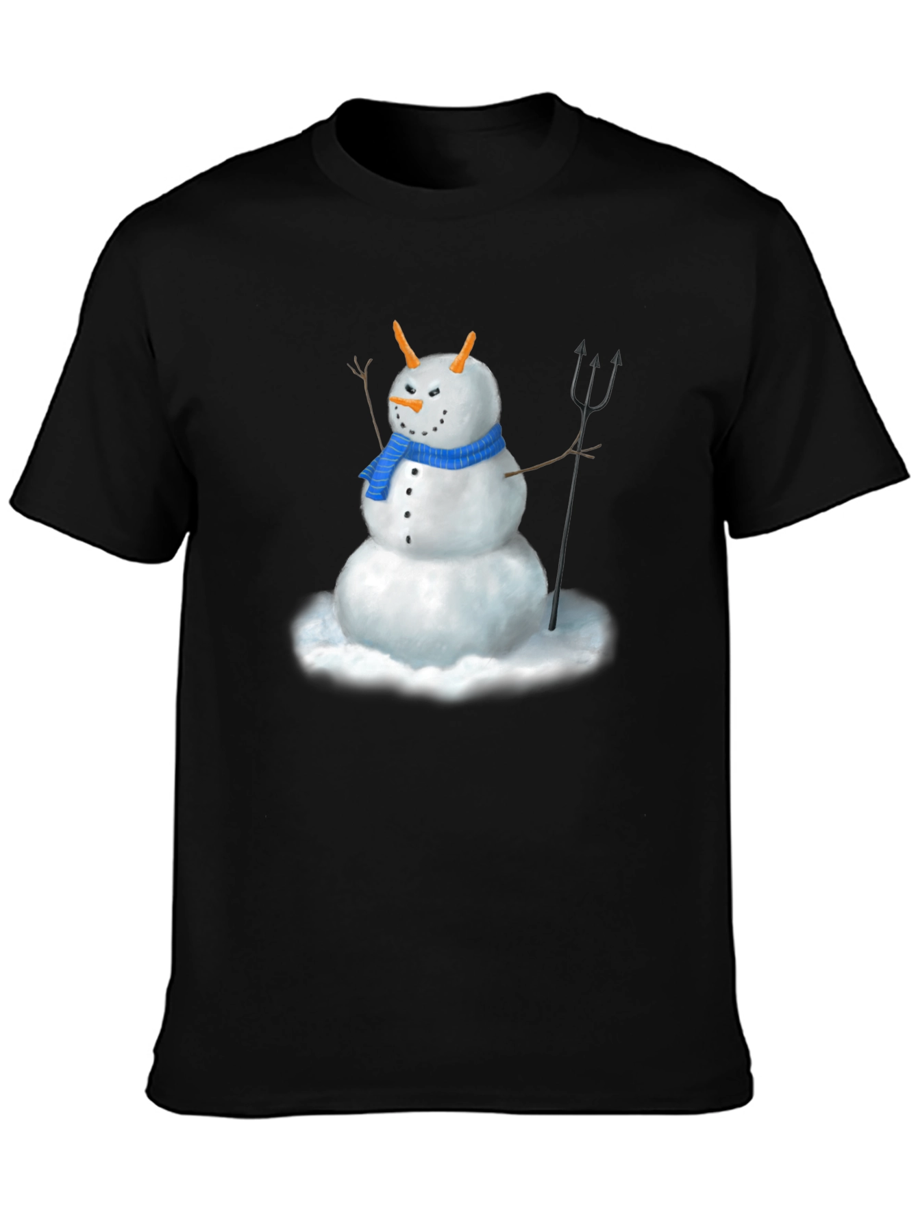 Evil Snowman Graphic Tee - Funny Holiday Shirt