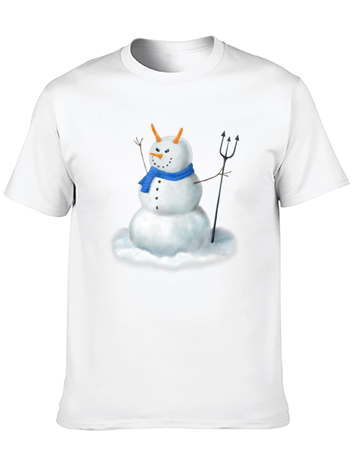 Evil Snowman Graphic Tee - Funny Holiday Shirt