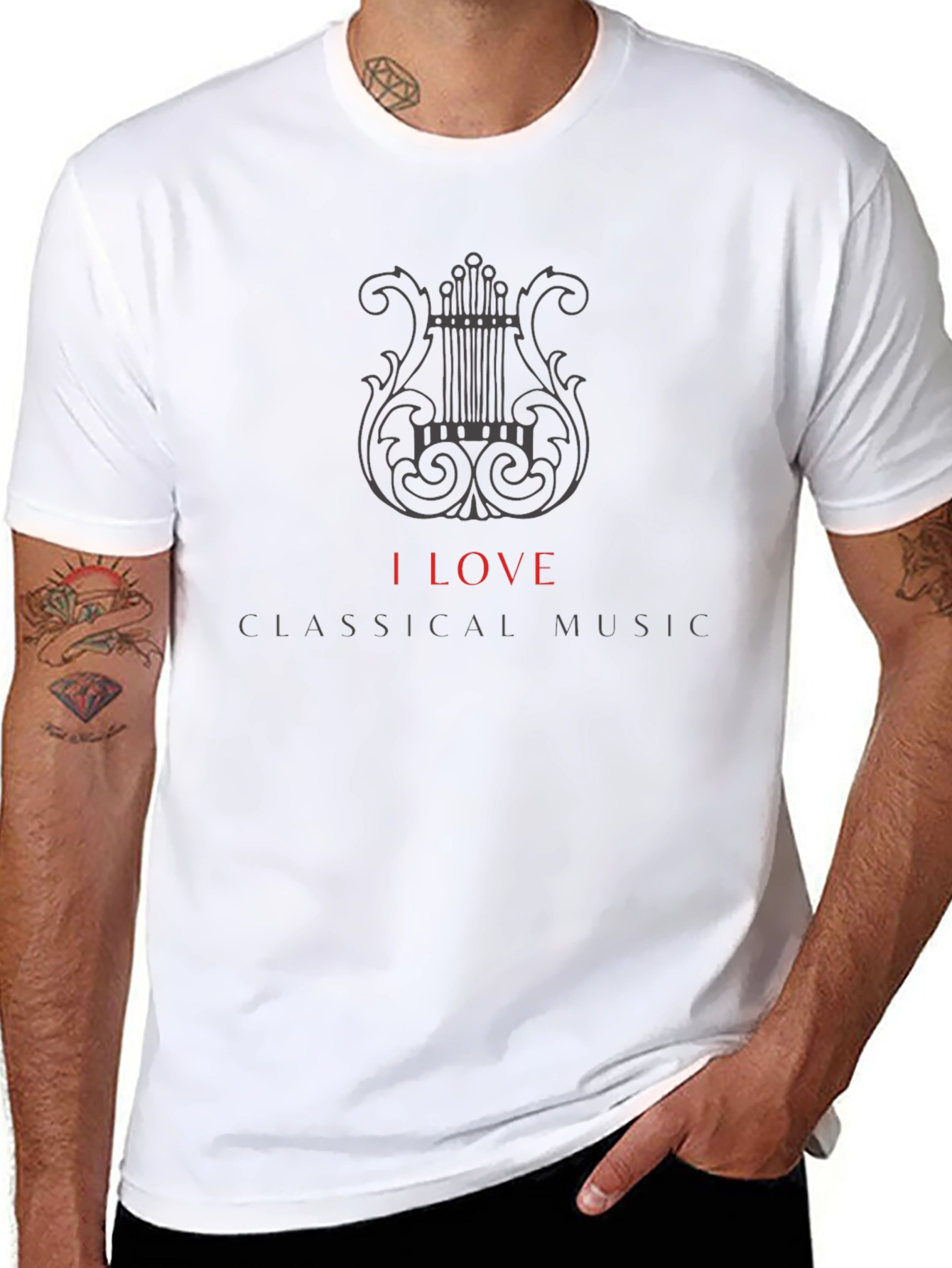 I Love Classical Music Graphic T-Shirt