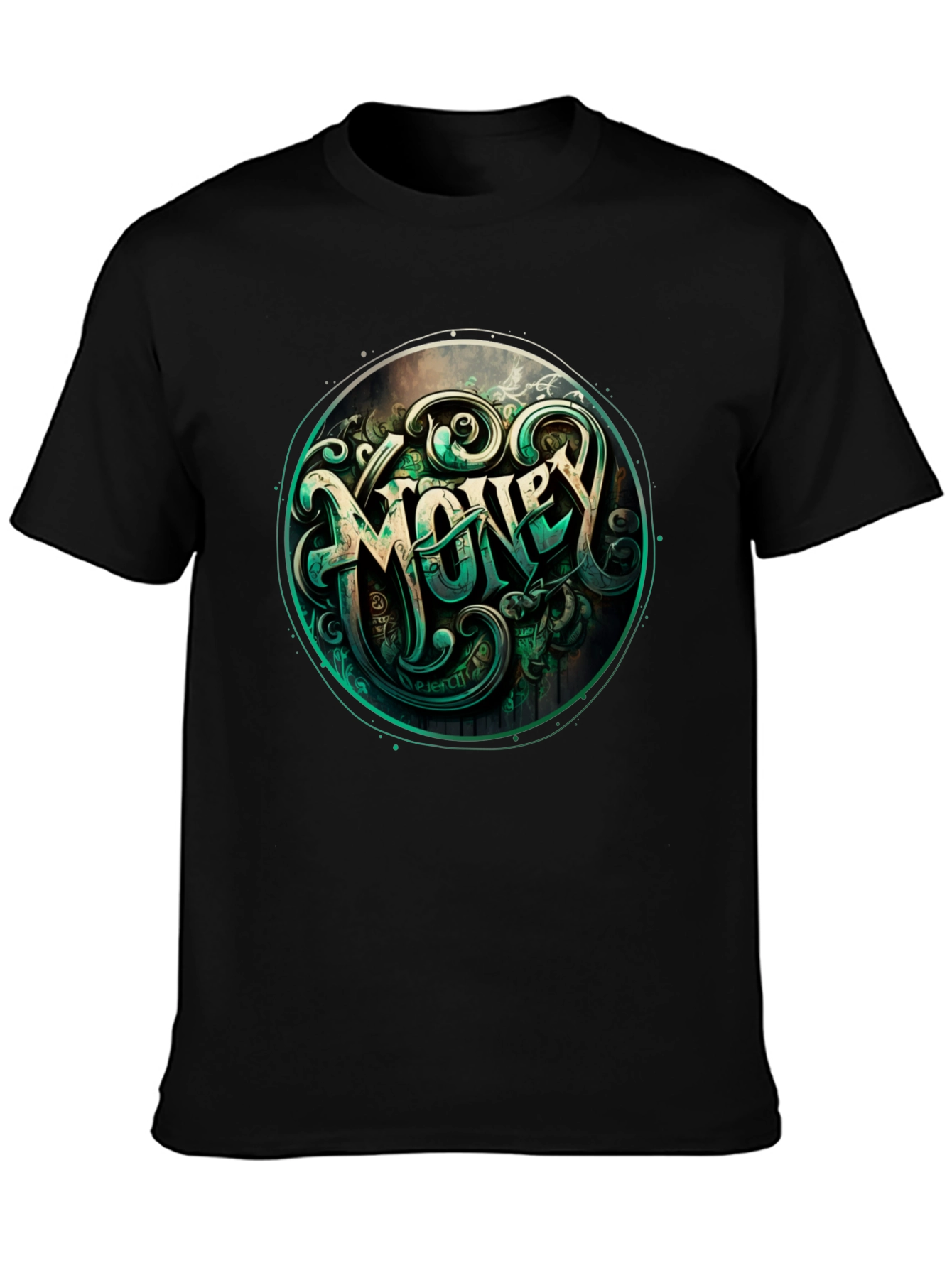 Money Graphic Tee - Bold & Stylish Black T-Shirt