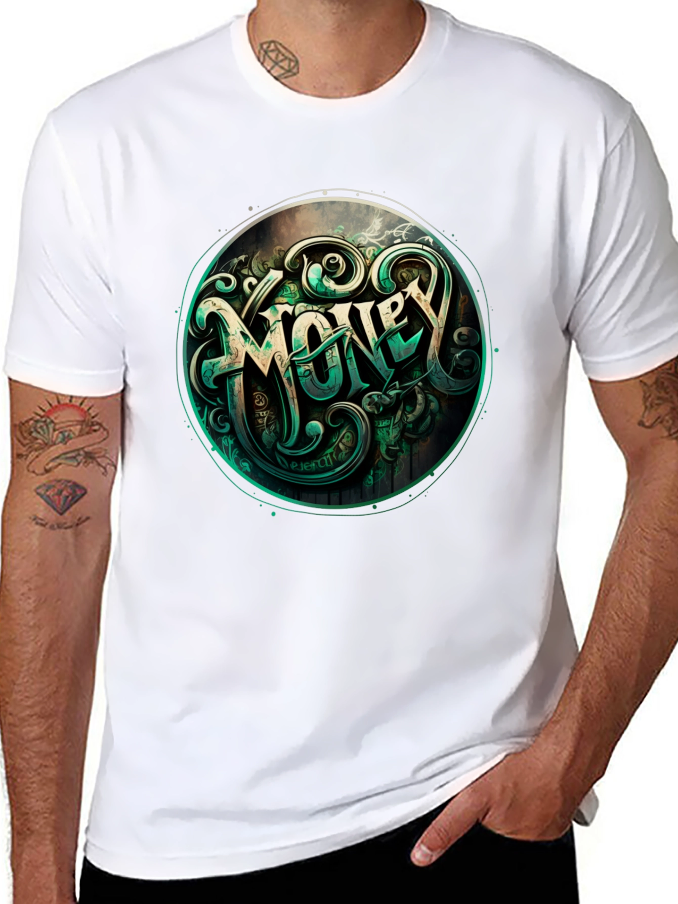 Money Graphic Tee - Bold & Stylish Black T-Shirt