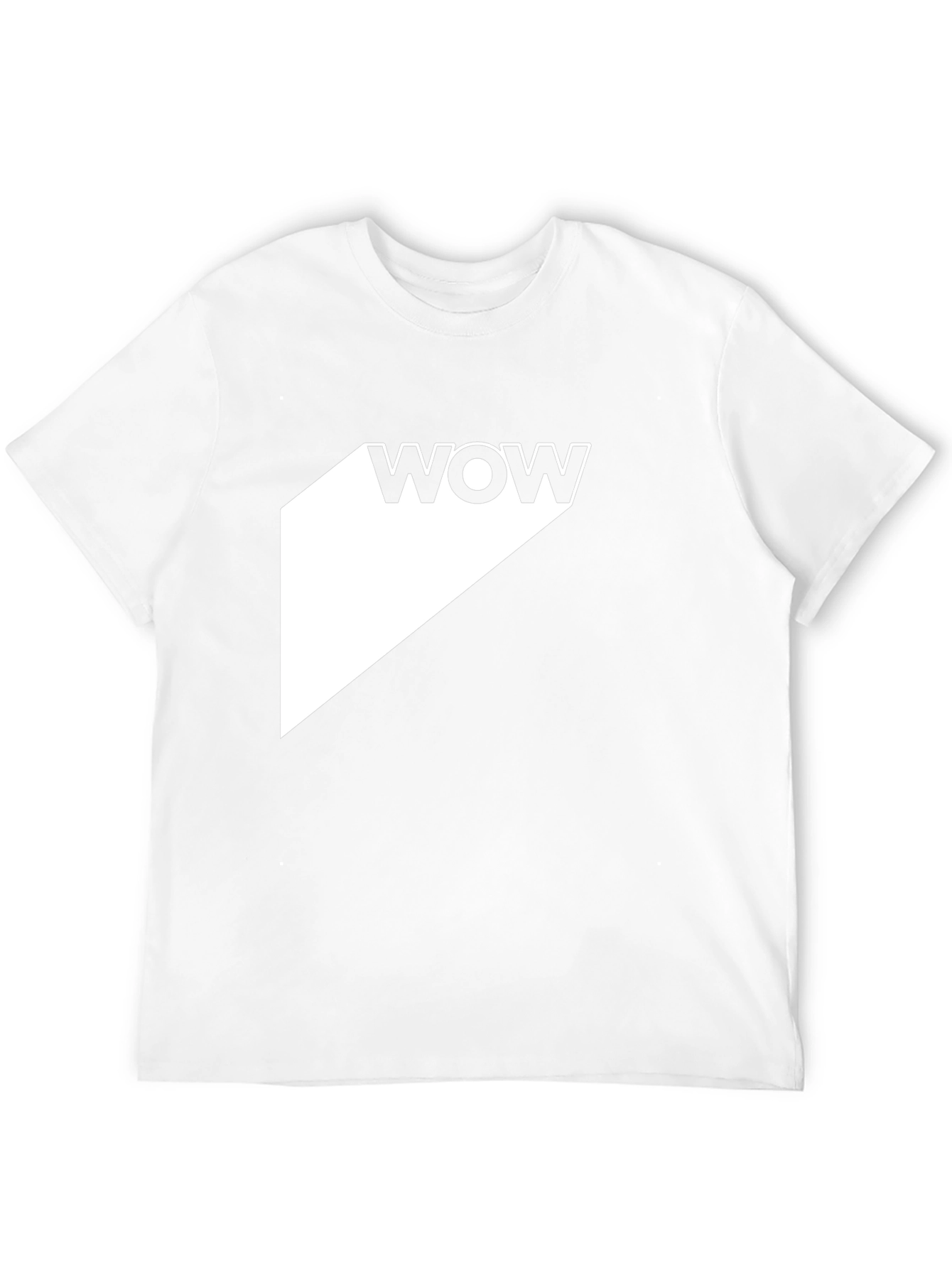 WOW Graphic Tee - Modern Black T-Shirt