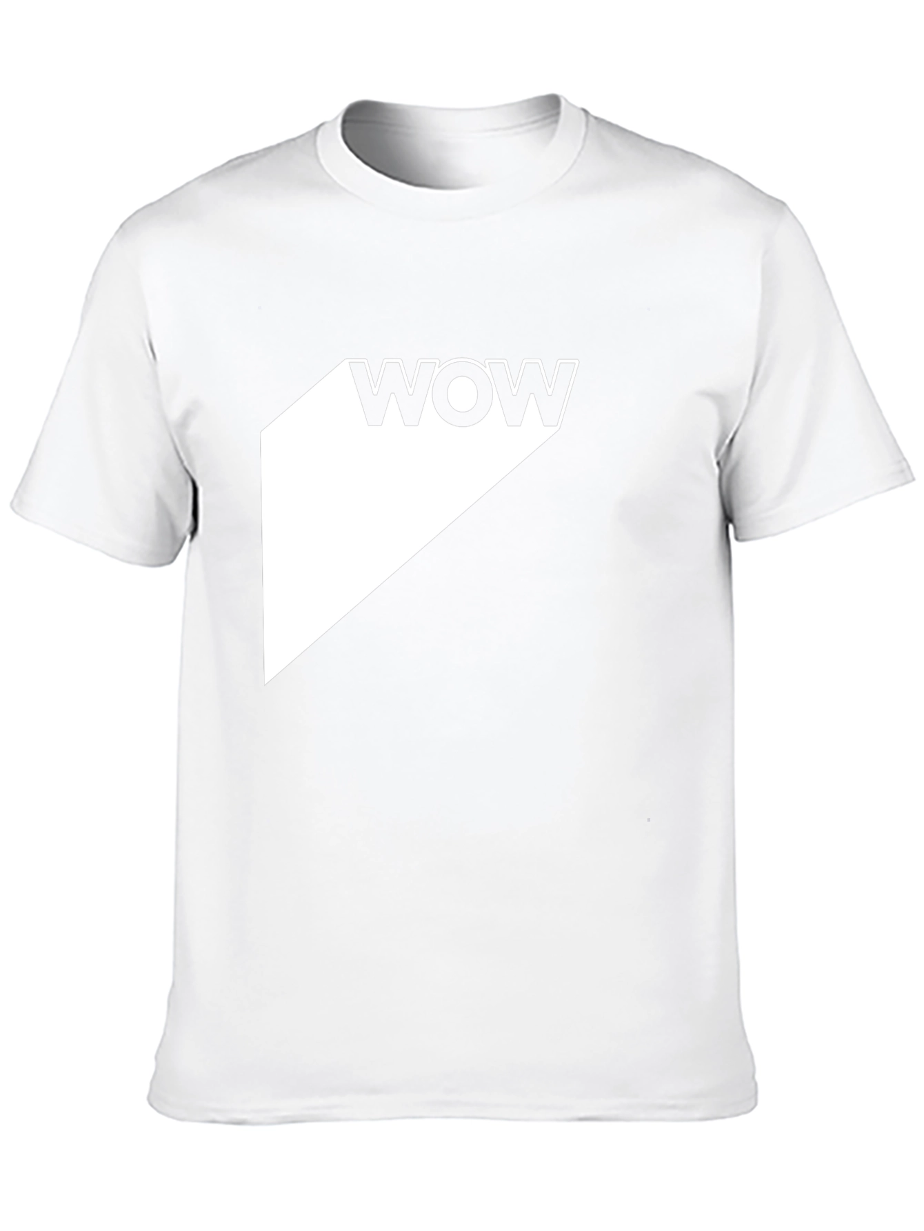 WOW Graphic Tee - Modern Black T-Shirt