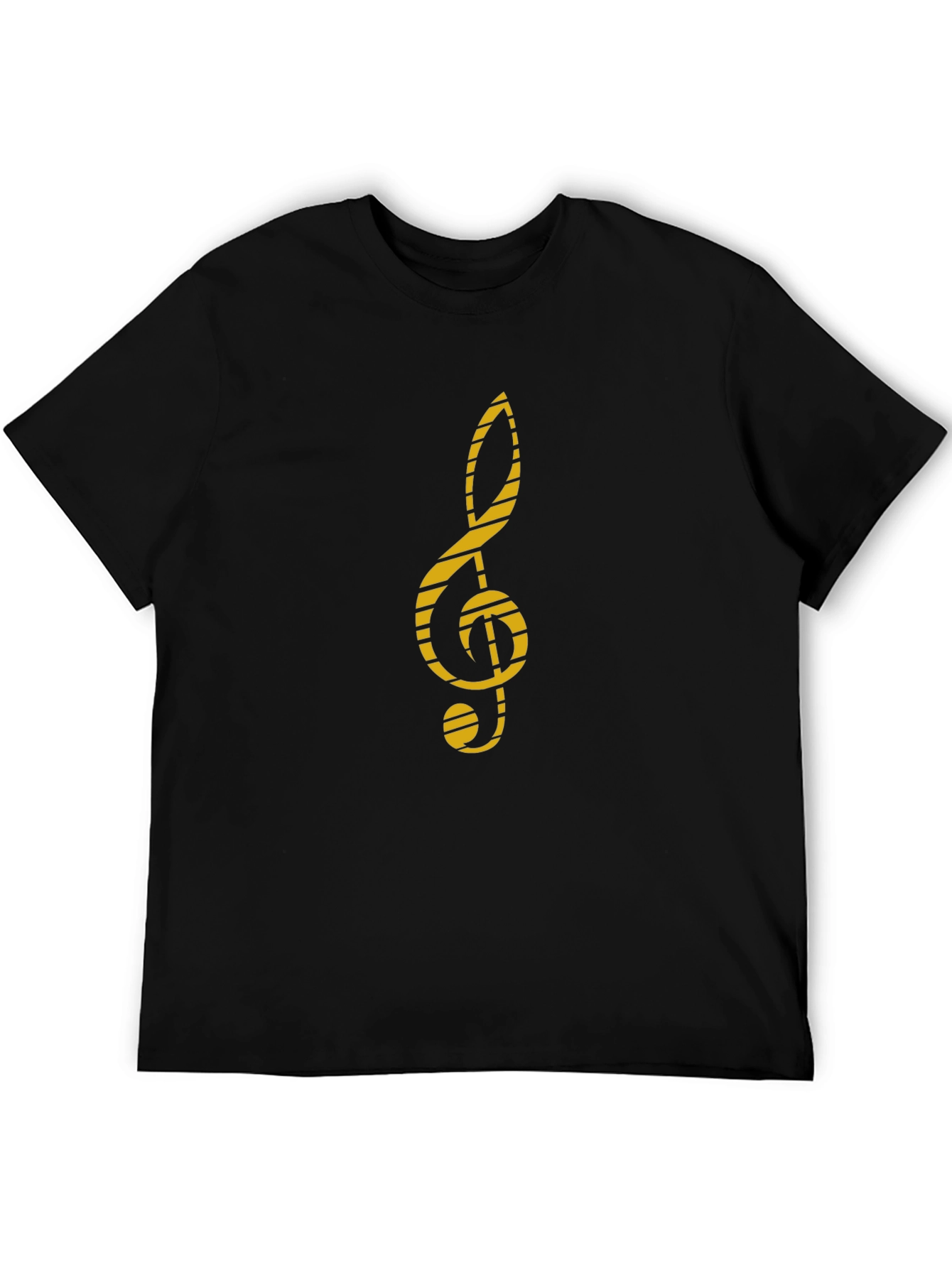 Treble Clef Graphic Tee - Music Lovers Black T-Shirt
