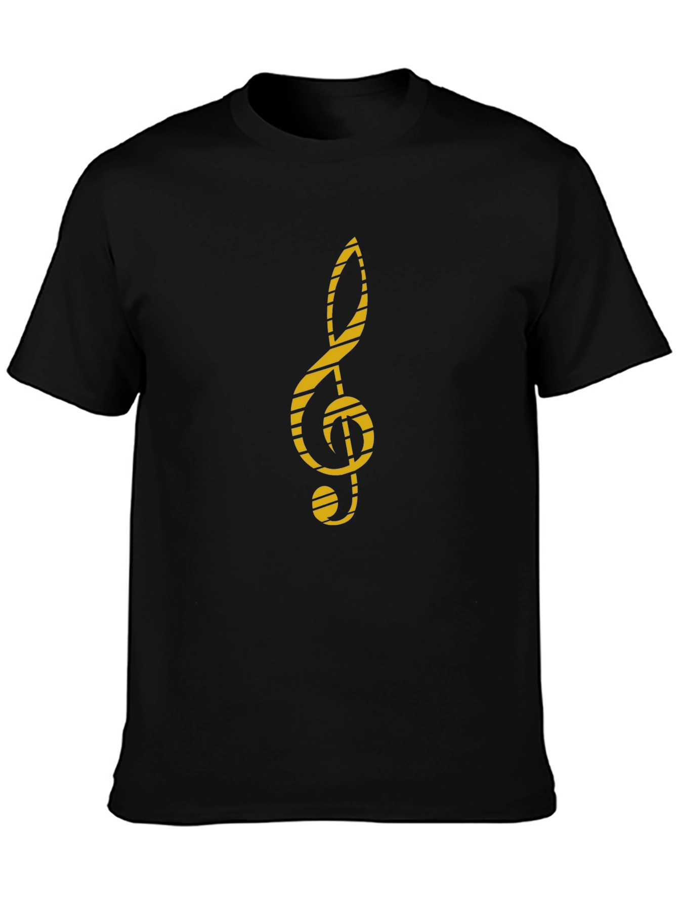 Treble Clef Graphic Tee - Music Lovers Black T-Shirt